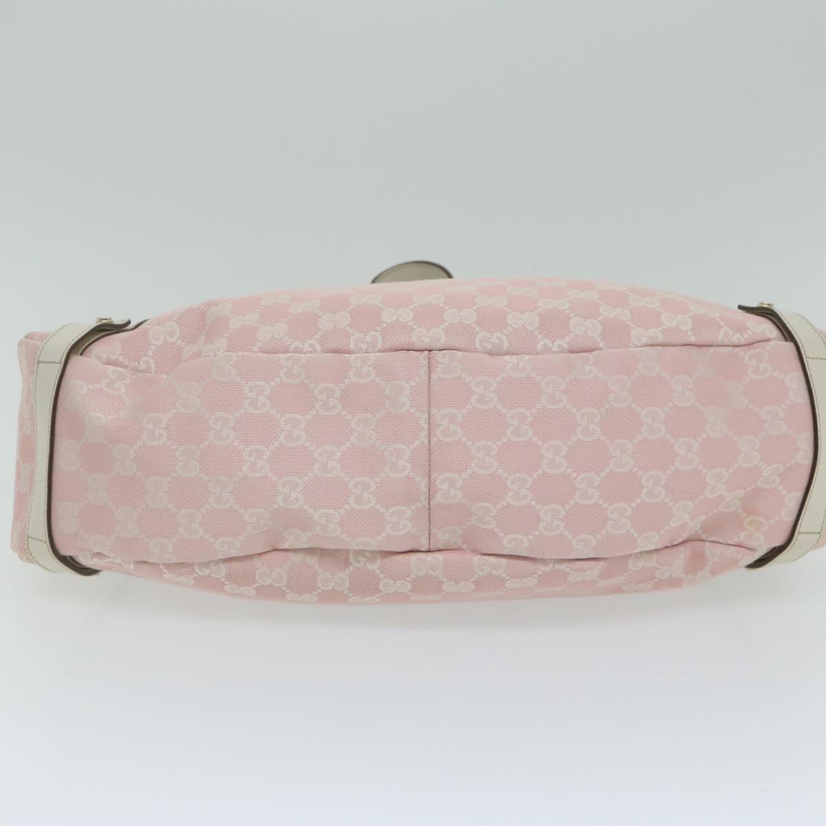 GUCCI GG Canvas Shoulder Bag Pink 130736 Auth 62839