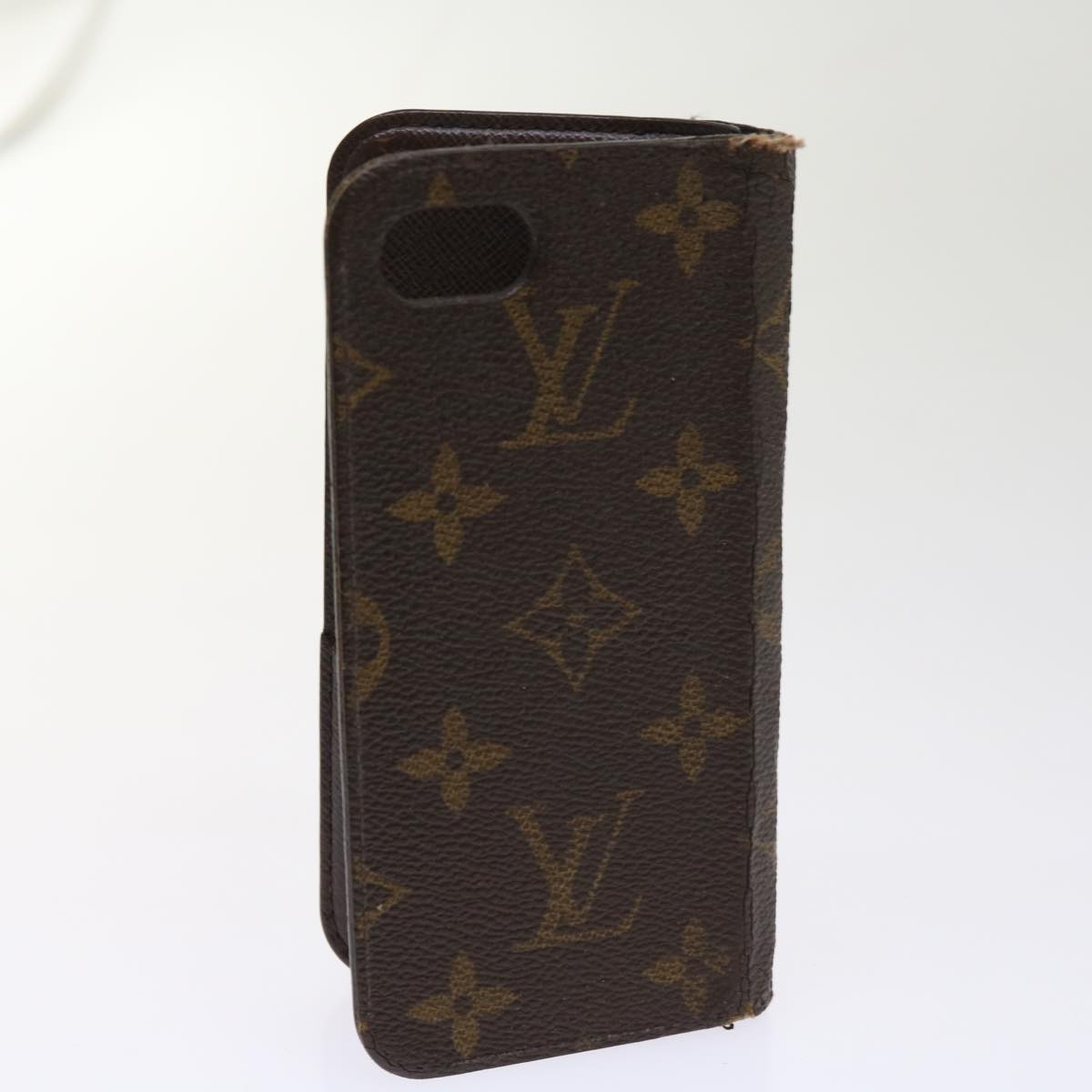 LOUIS VUITTON Monogram Damier Graphite iPhone Case 8Set Red LV Auth 62862