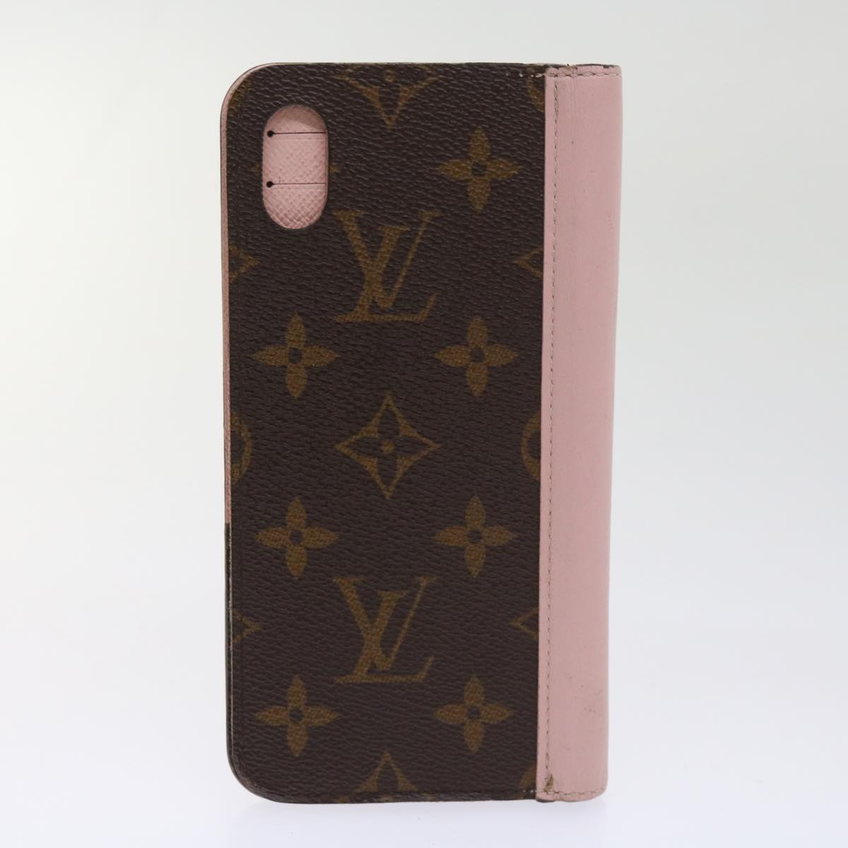 LOUIS VUITTON Monogram Damier Graphite iPhone Case 8Set Red LV Auth 62862