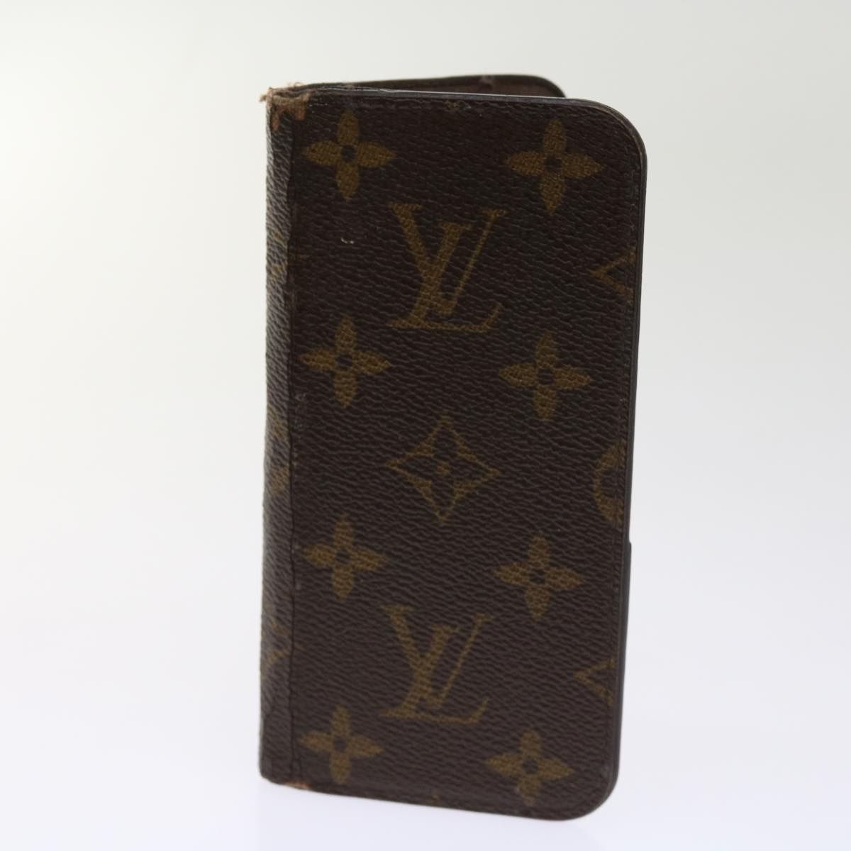 LOUIS VUITTON Monogram Damier Graphite iPhone Case 8Set Red LV Auth 62862