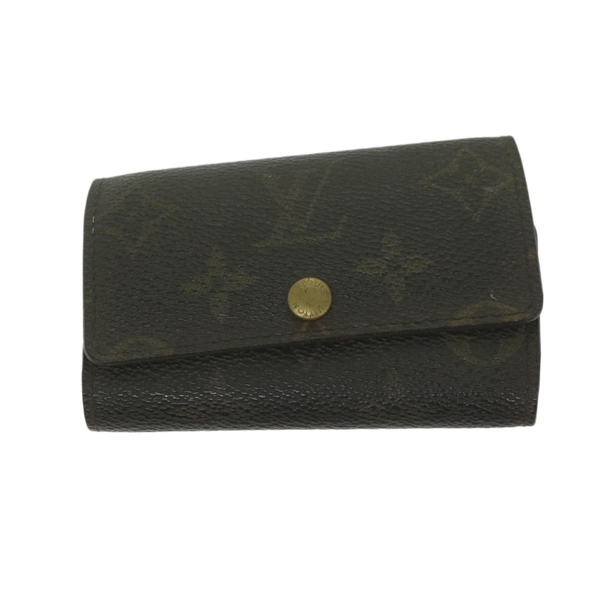 LOUIS VUITTON Epi Monogram Key Case 11 pieces Green Red LV Auth 62872