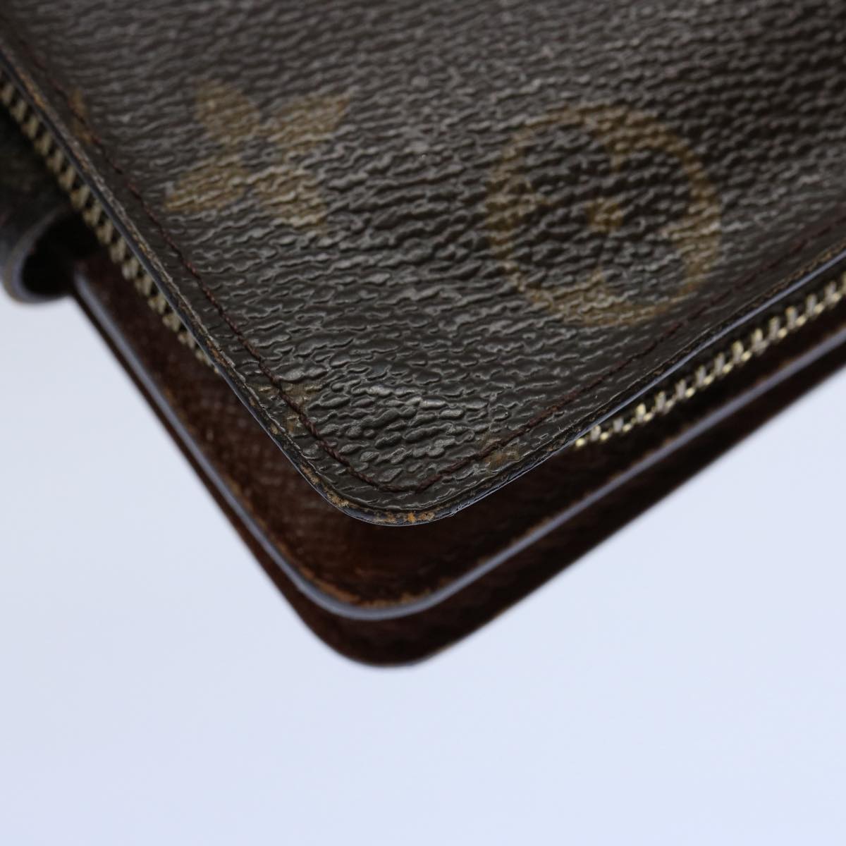 LOUIS VUITTON Monogram Compact Zip Wallet M61667 LV Auth 62880