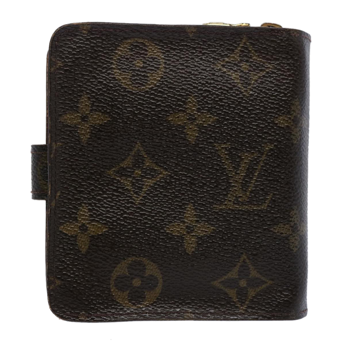 LOUIS VUITTON Monogram Compact Zip Wallet M61667 LV Auth 62880