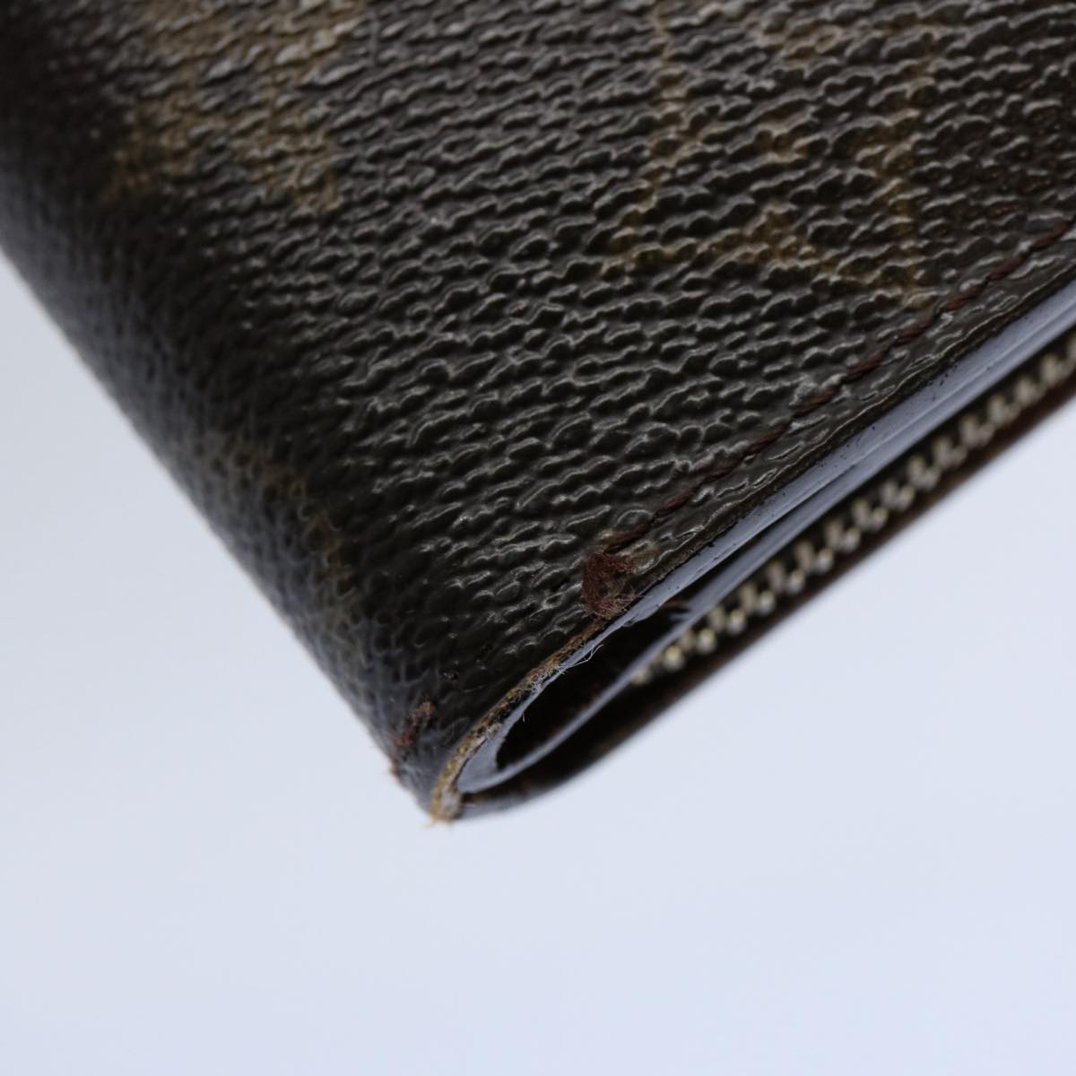 LOUIS VUITTON Monogram Compact Zip Wallet M61667 LV Auth 62880