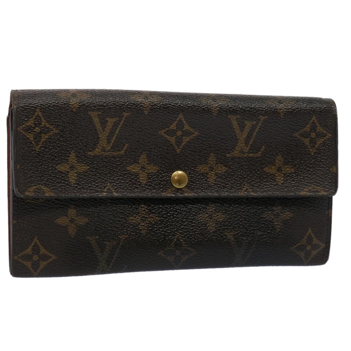 LOUIS VUITTON Monogram Portefeuille Sarah Long Wallet M60531 LV Auth 62890