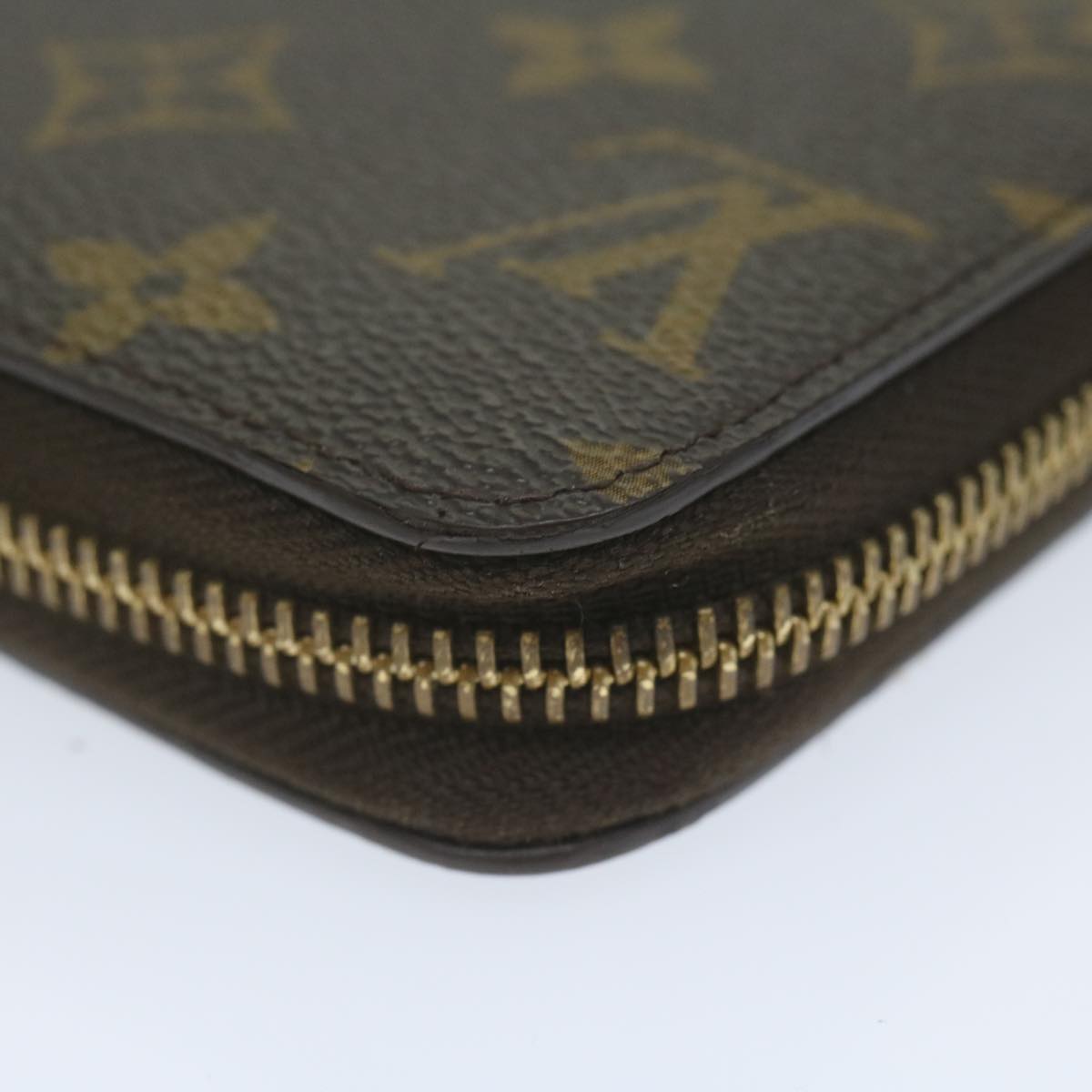 LOUIS VUITTON Monogram Zippy Wallet Long Wallet M42616 LV Auth 62892