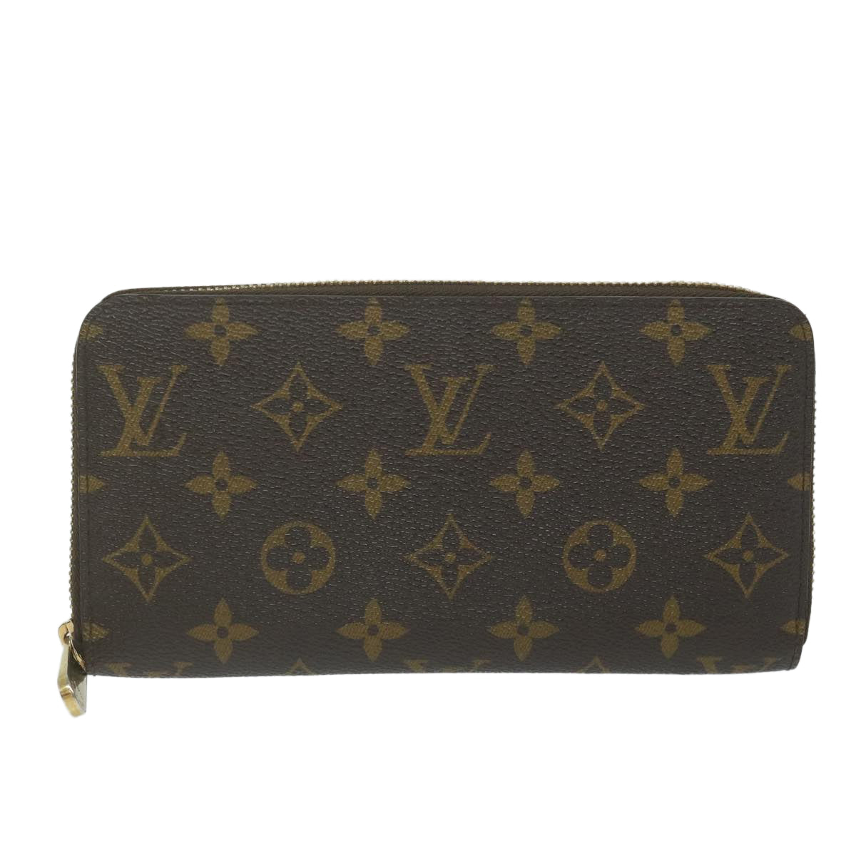 LOUIS VUITTON Monogram Zippy Wallet Long Wallet M42616 LV Auth 62892