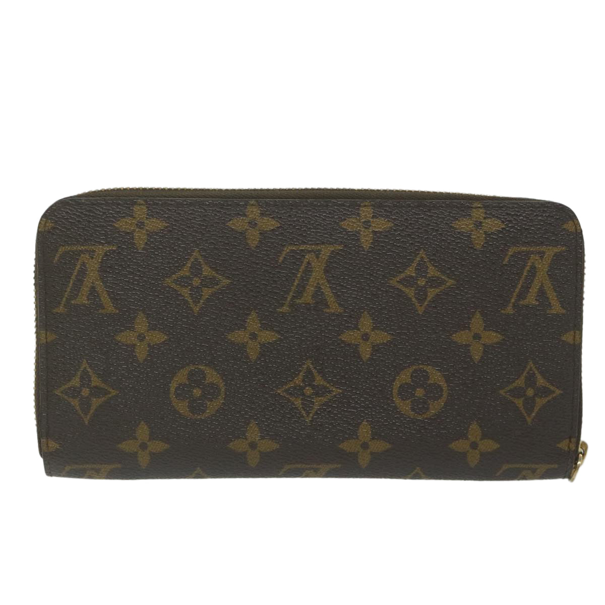 LOUIS VUITTON Monogram Zippy Wallet Long Wallet M42616 LV Auth 62892