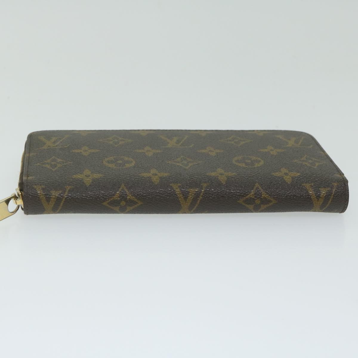 LOUIS VUITTON Monogram Zippy Wallet Long Wallet M42616 LV Auth 62892