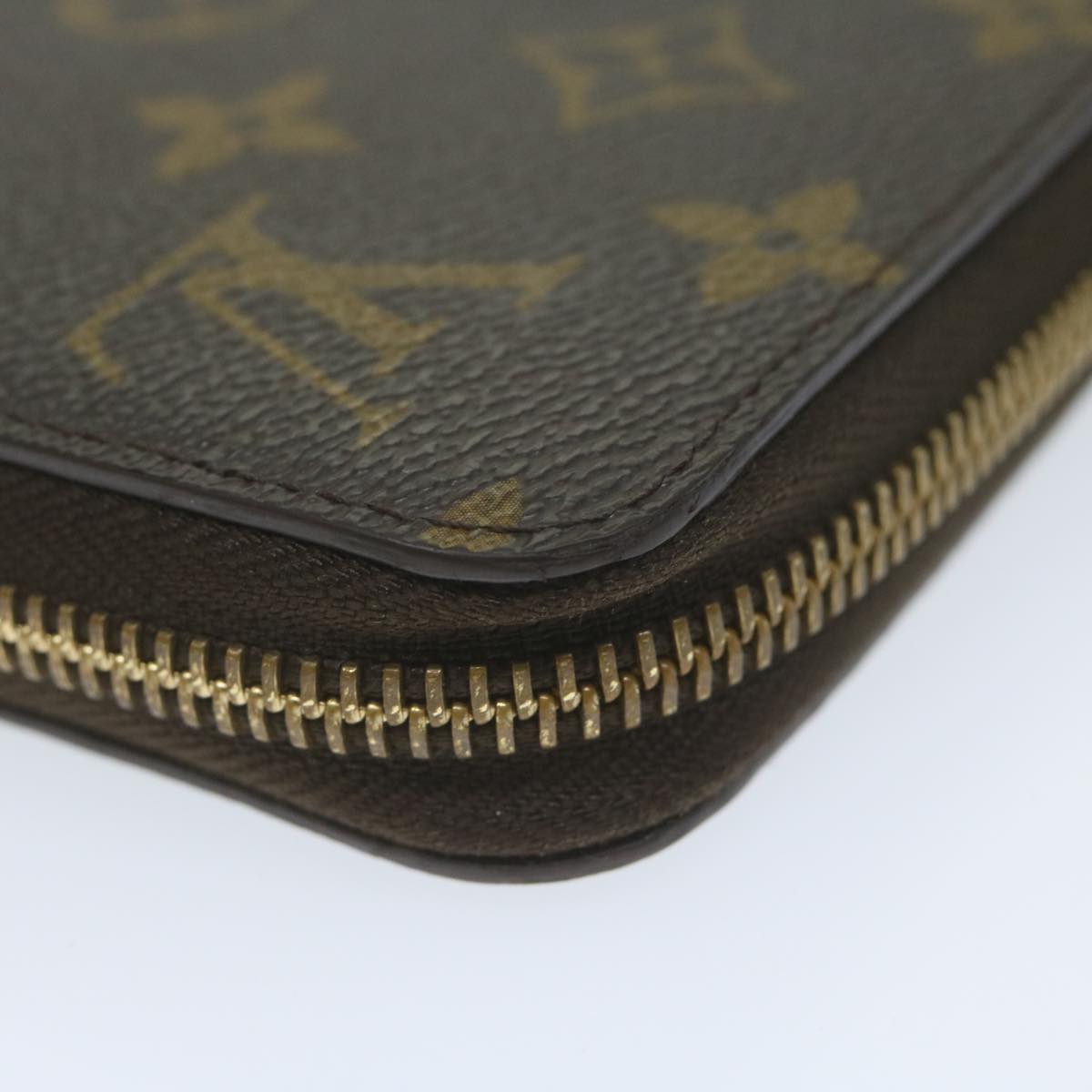 LOUIS VUITTON Monogram Zippy Wallet Long Wallet M42616 LV Auth 62892