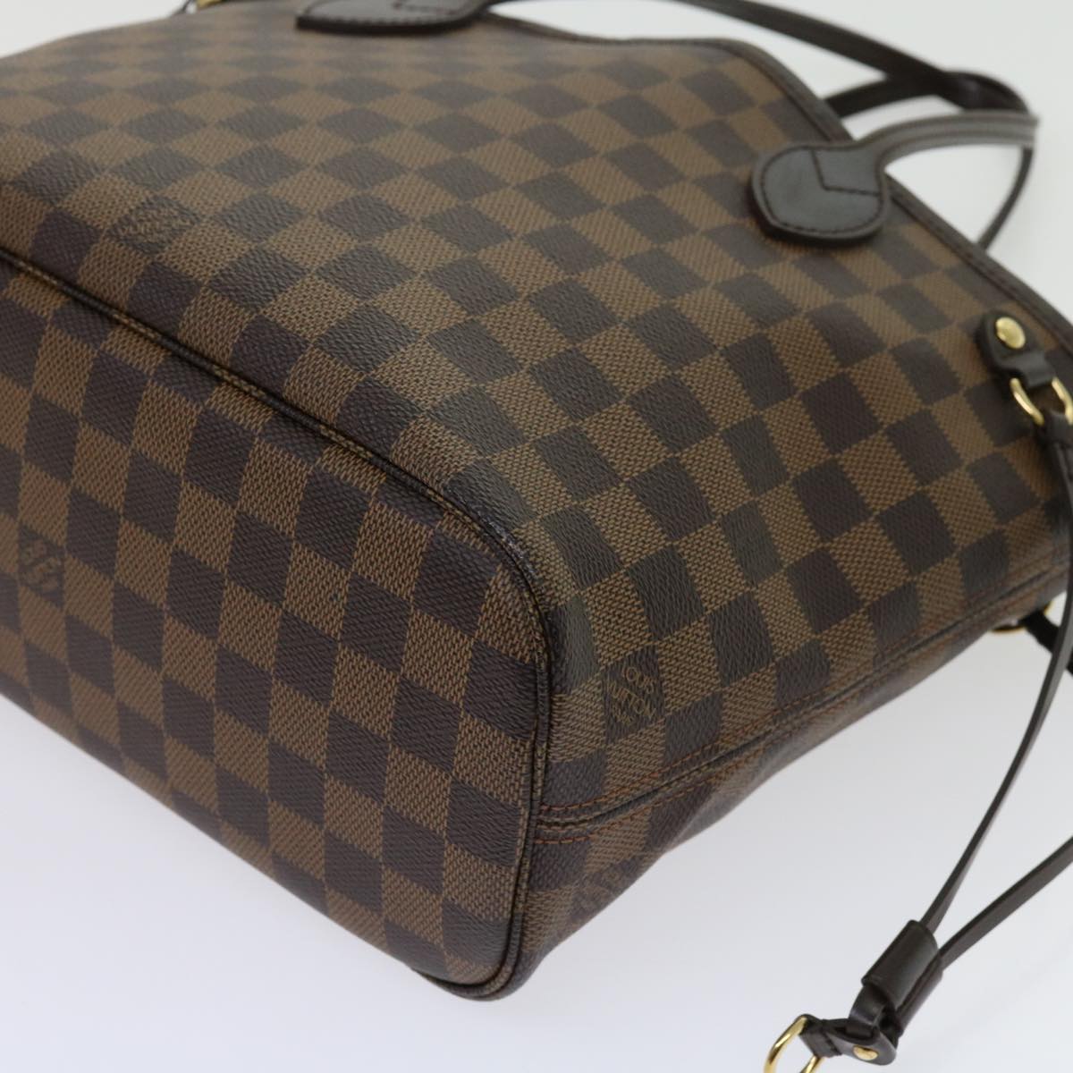 LOUIS VUITTON Damier Ebene Neverfull PM Tote Bag N51109 LV Auth 62898A