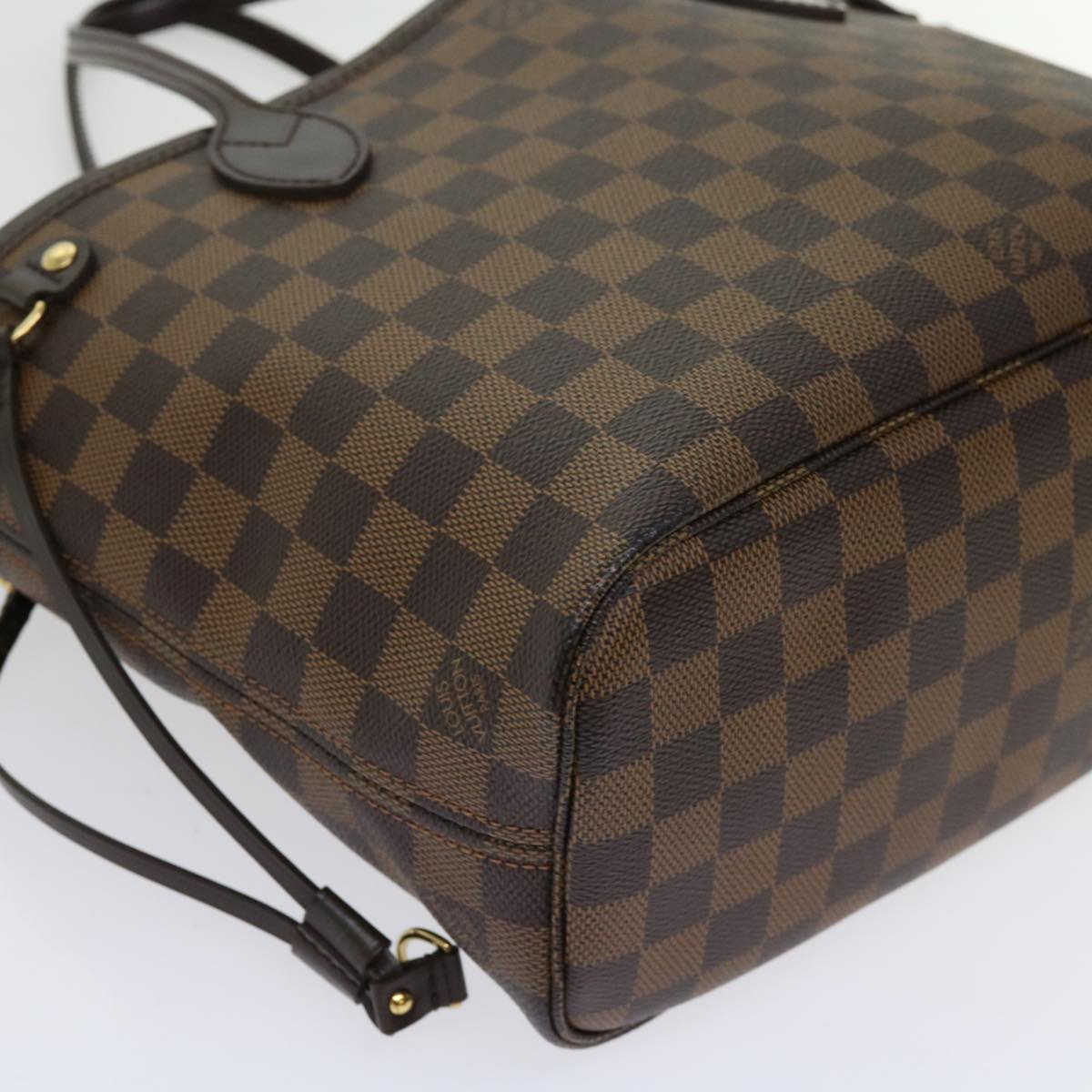 LOUIS VUITTON Damier Ebene Neverfull PM Tote Bag N51109 LV Auth 62898A