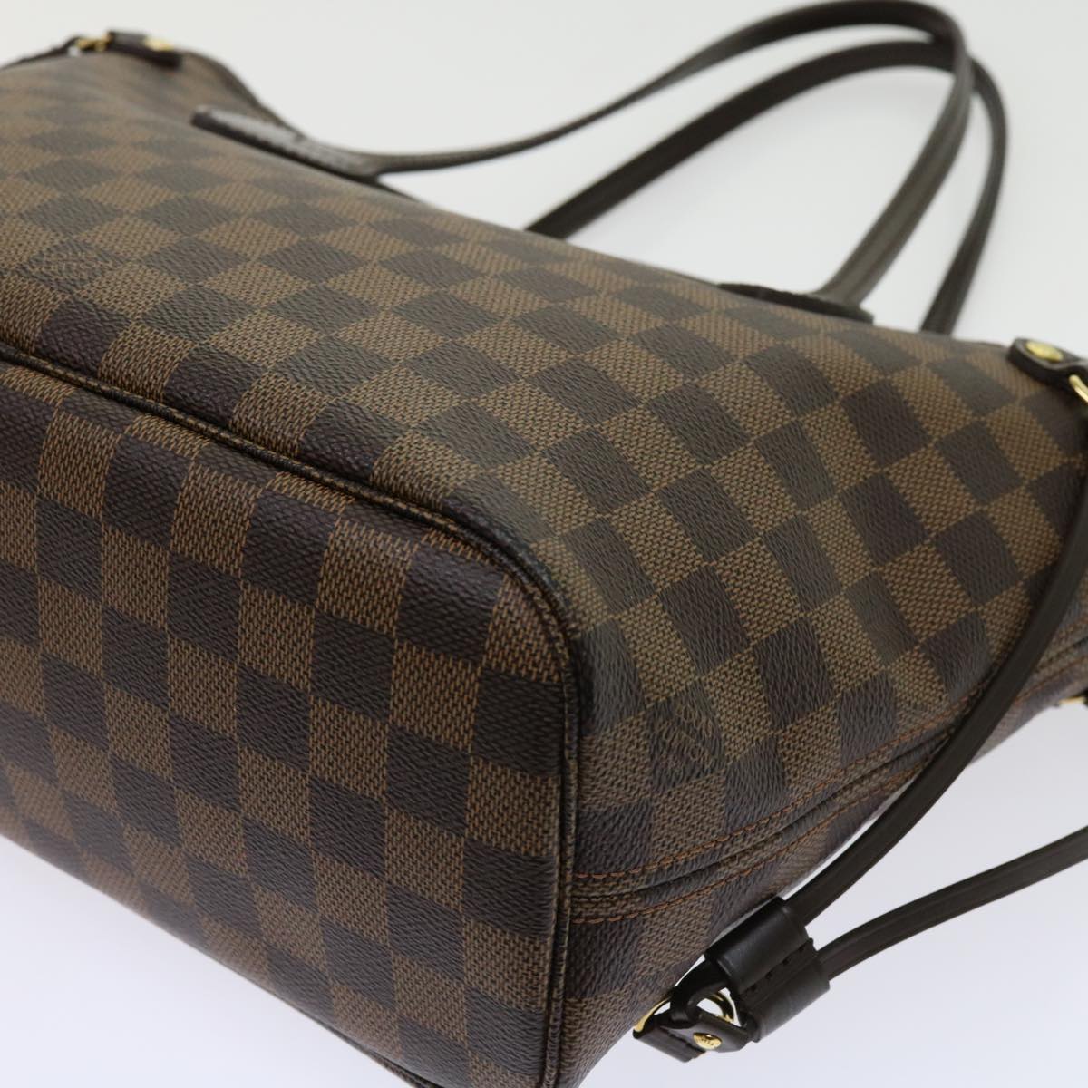 LOUIS VUITTON Damier Ebene Neverfull PM Tote Bag N51109 LV Auth 62898A