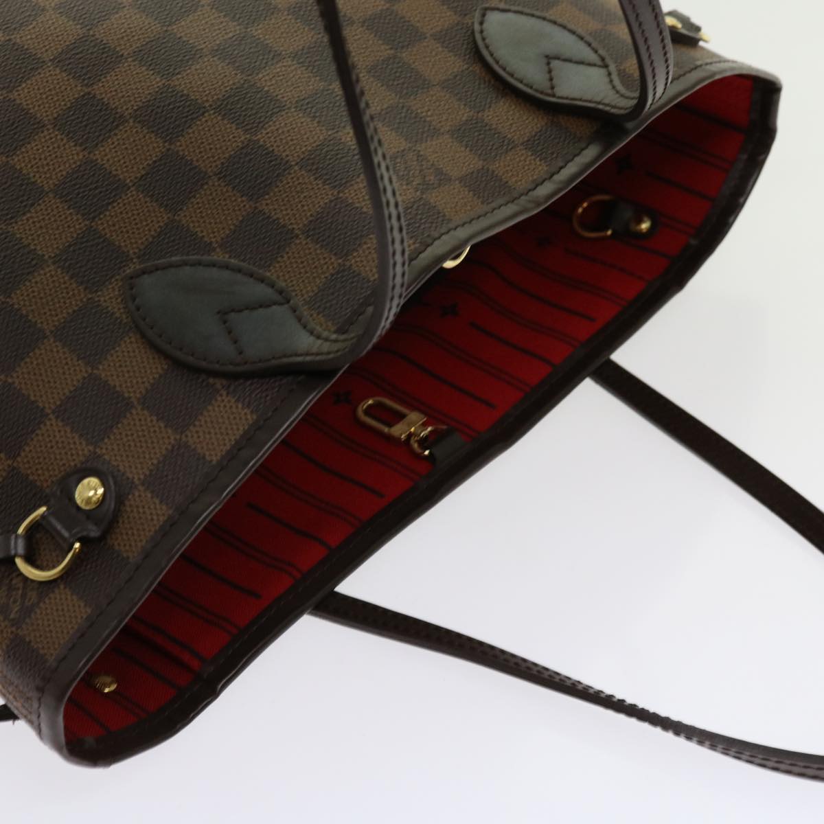 LOUIS VUITTON Damier Ebene Neverfull PM Tote Bag N51109 LV Auth 62898A