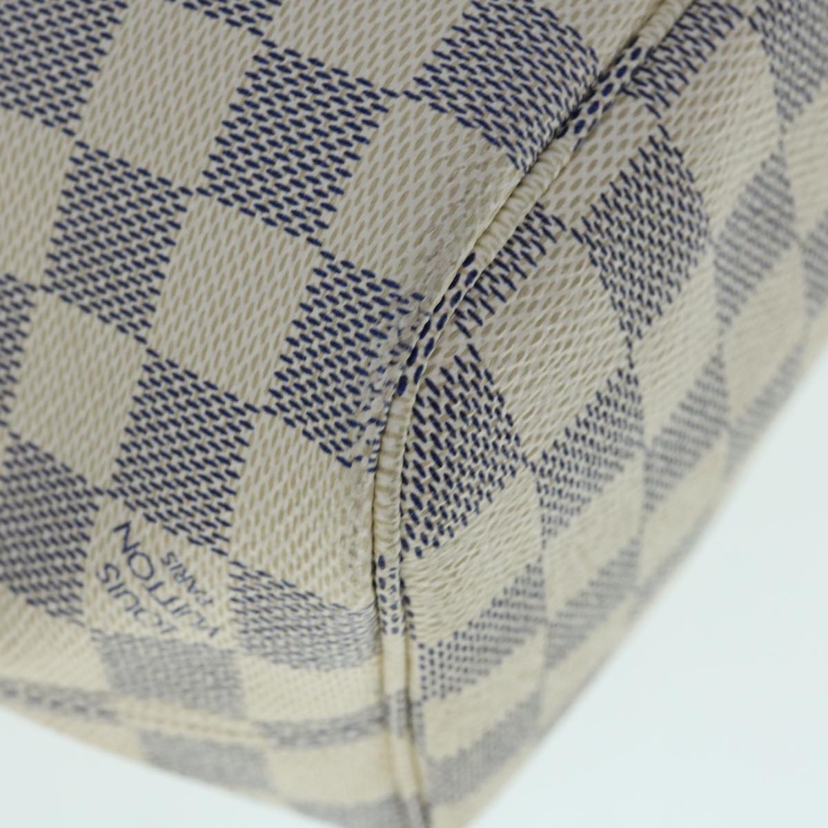 LOUIS VUITTON Damier Azur Neverfull PM Tote Bag N41362 LV Auth 62899A