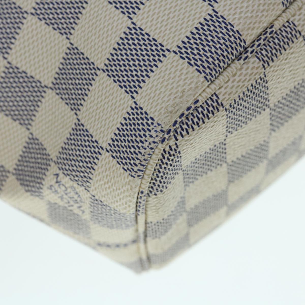 LOUIS VUITTON Damier Azur Neverfull PM Tote Bag N41362 LV Auth 62899A