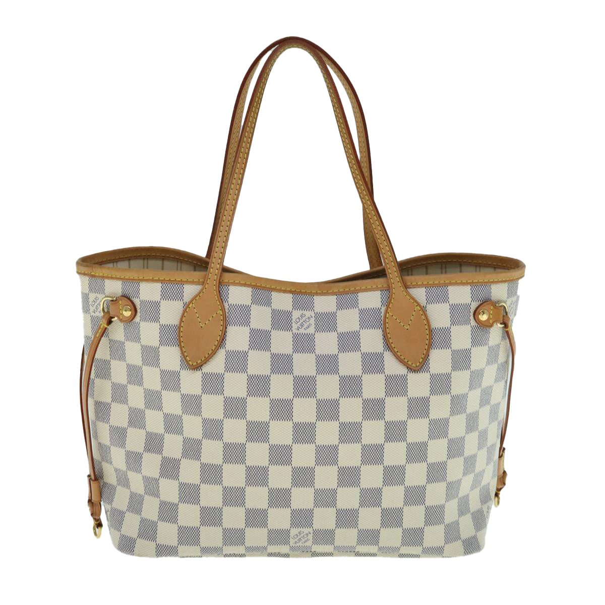 LOUIS VUITTON Damier Azur Neverfull PM Tote Bag N41362 LV Auth 62899A