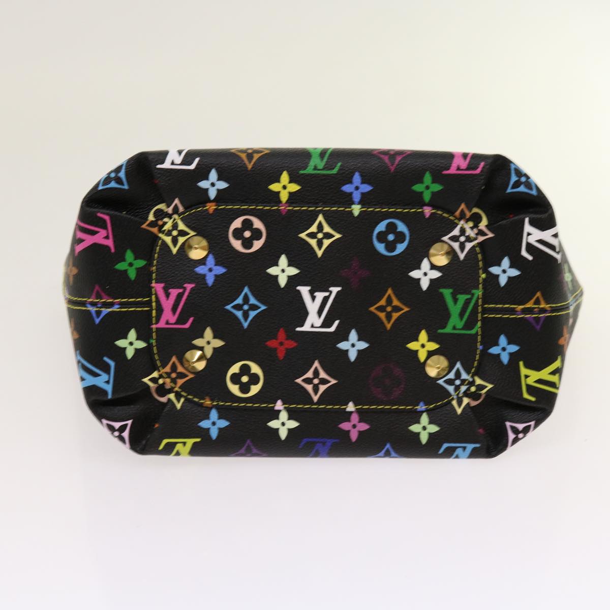 LOUIS VUITTON Monogram Multicolor Annie MM Shoulder Bag Black M40308 Auth 62902A