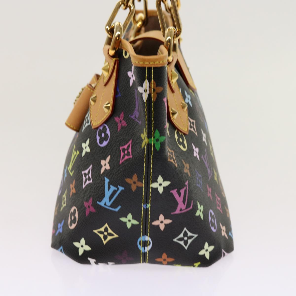 LOUIS VUITTON Monogram Multicolor Annie MM Shoulder Bag Black M40308 Auth 62902A