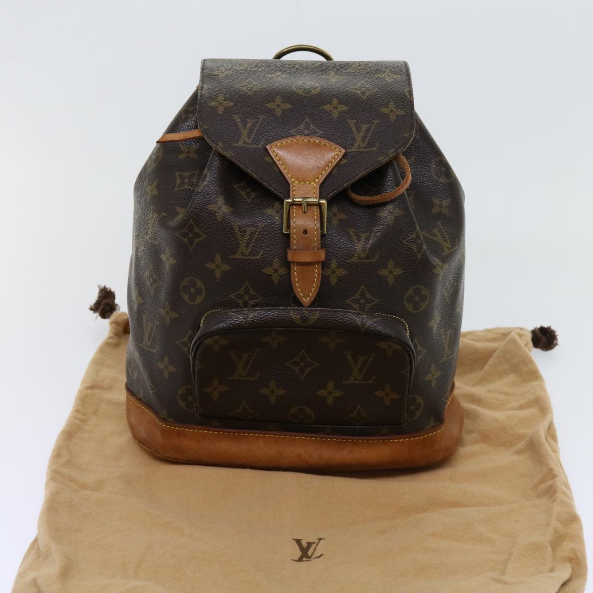 LOUIS VUITTON Monogram Montsouris MM Backpack M51136 LV Auth 62906