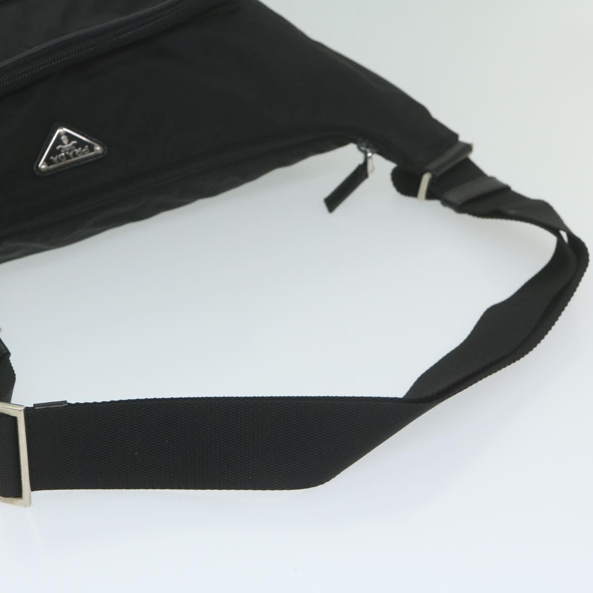 PRADA Shoulder Bag Nylon Black Auth 62908