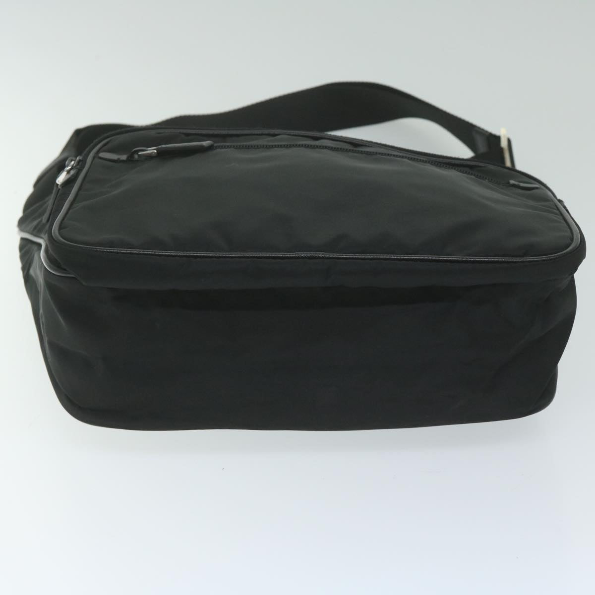 PRADA Shoulder Bag Nylon Black Auth 62908