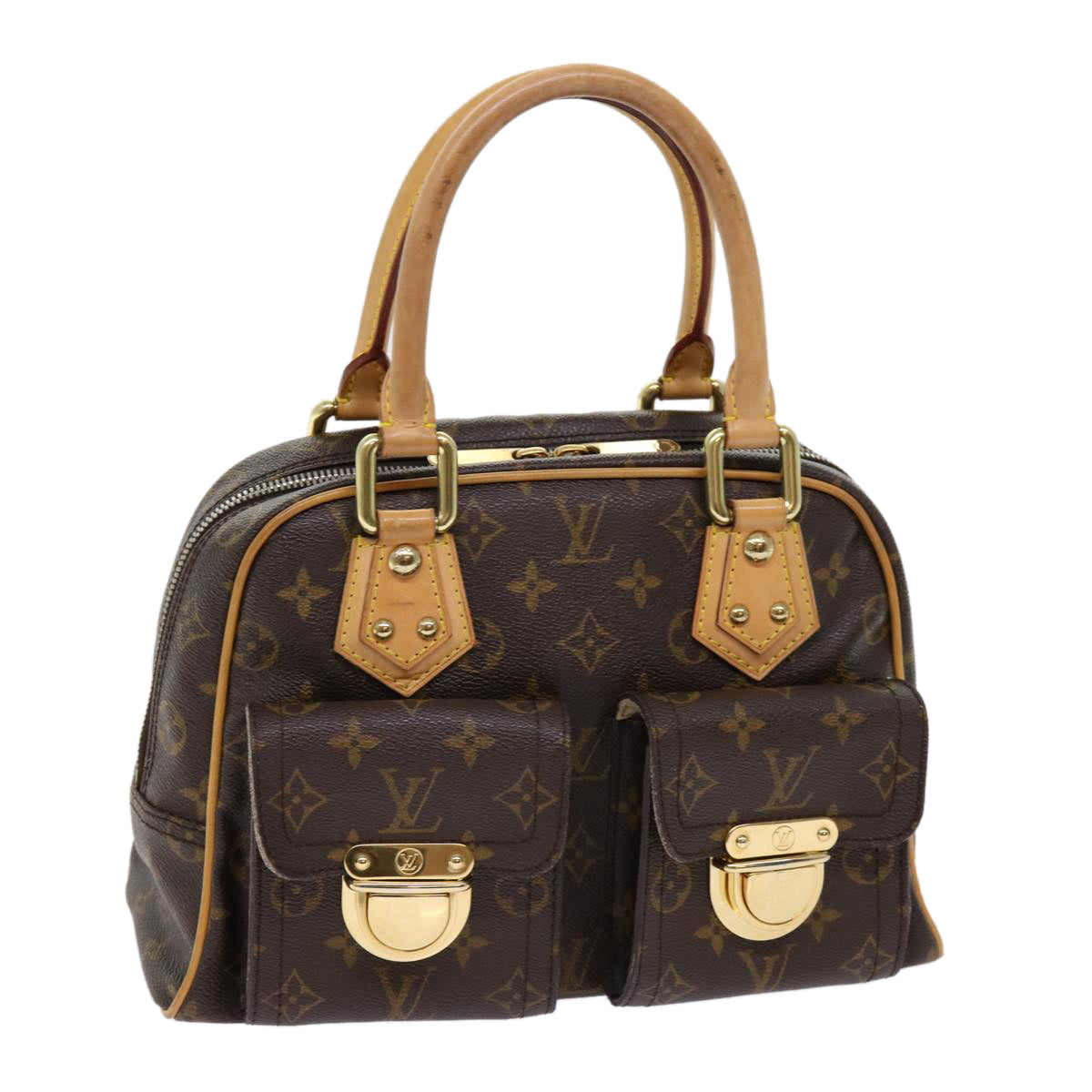 LOUIS VUITTON Monogram Manhattan PM Hand Bag M40026 LV Auth 62912