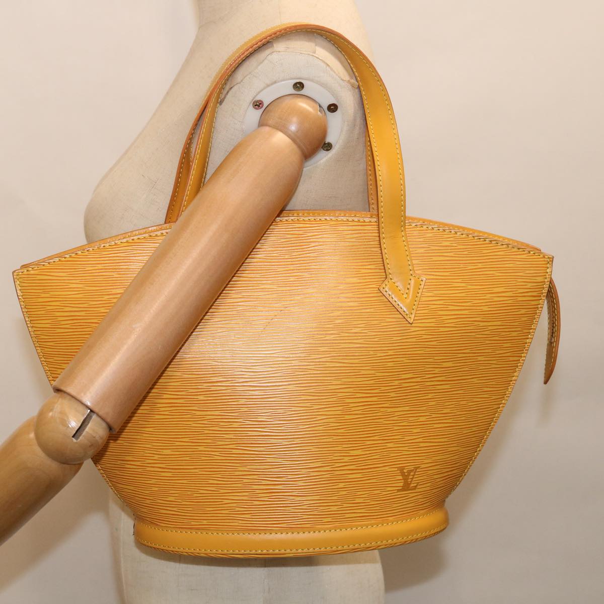 LOUIS VUITTON Epi Saint Jacques Hand Bag Yellow M52279 LV Auth 62940