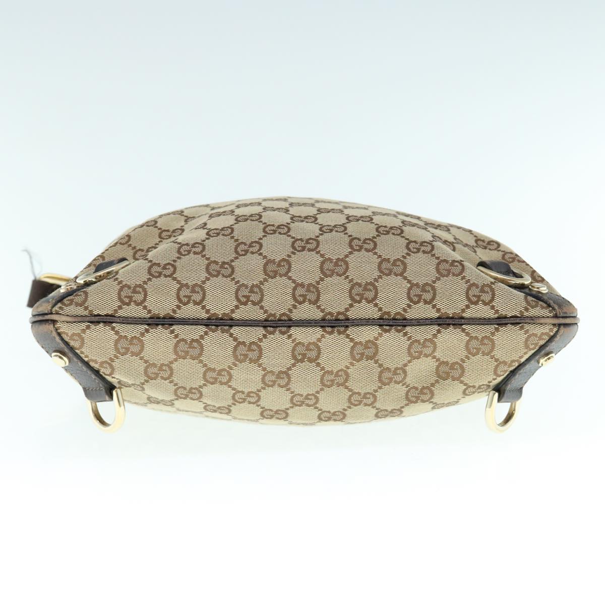 GUCCI GG Canvas Shoulder Bag Beige 131326 Auth 62946