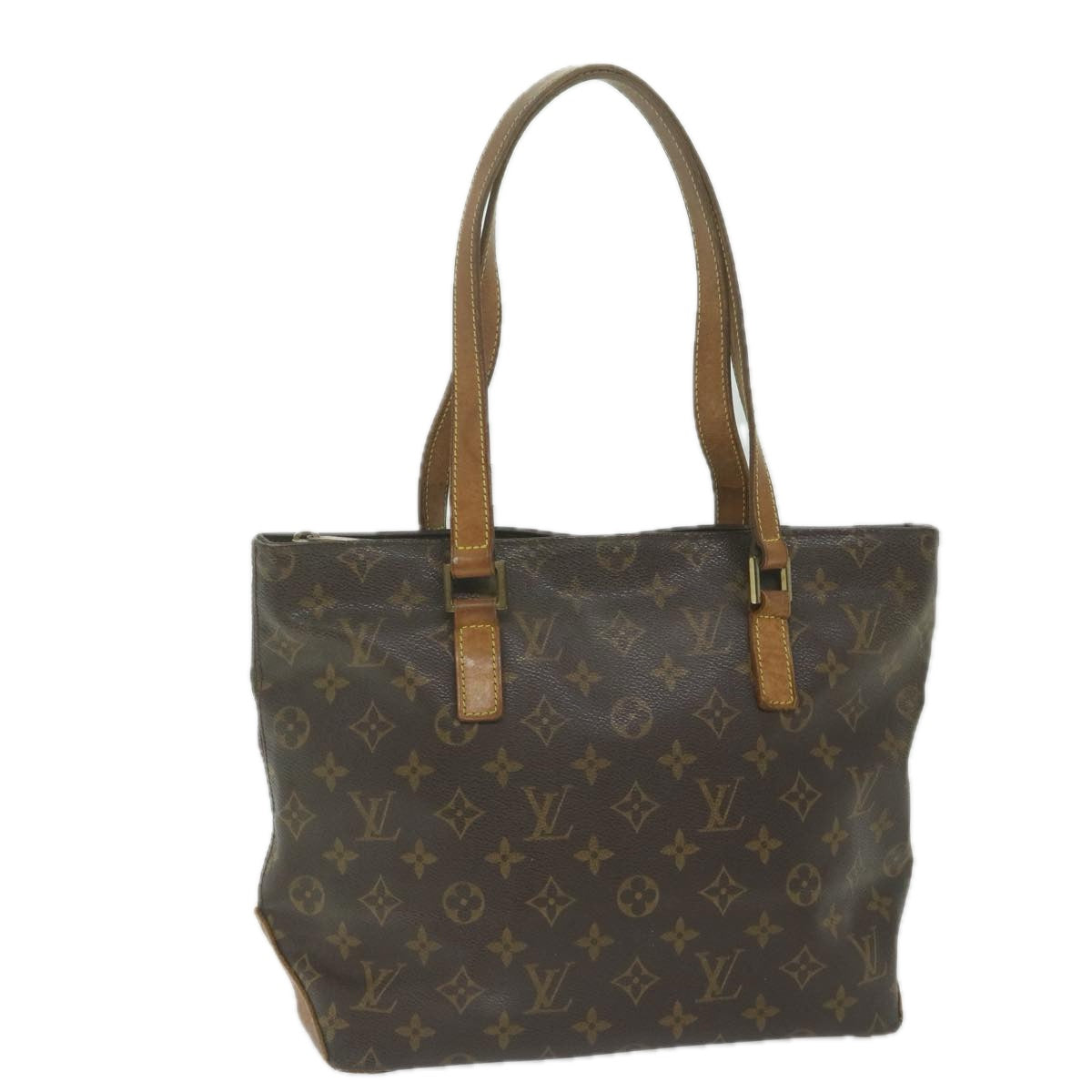 LOUIS VUITTON Monogram Cabas Piano Tote Bag M51148 LV Auth 62948