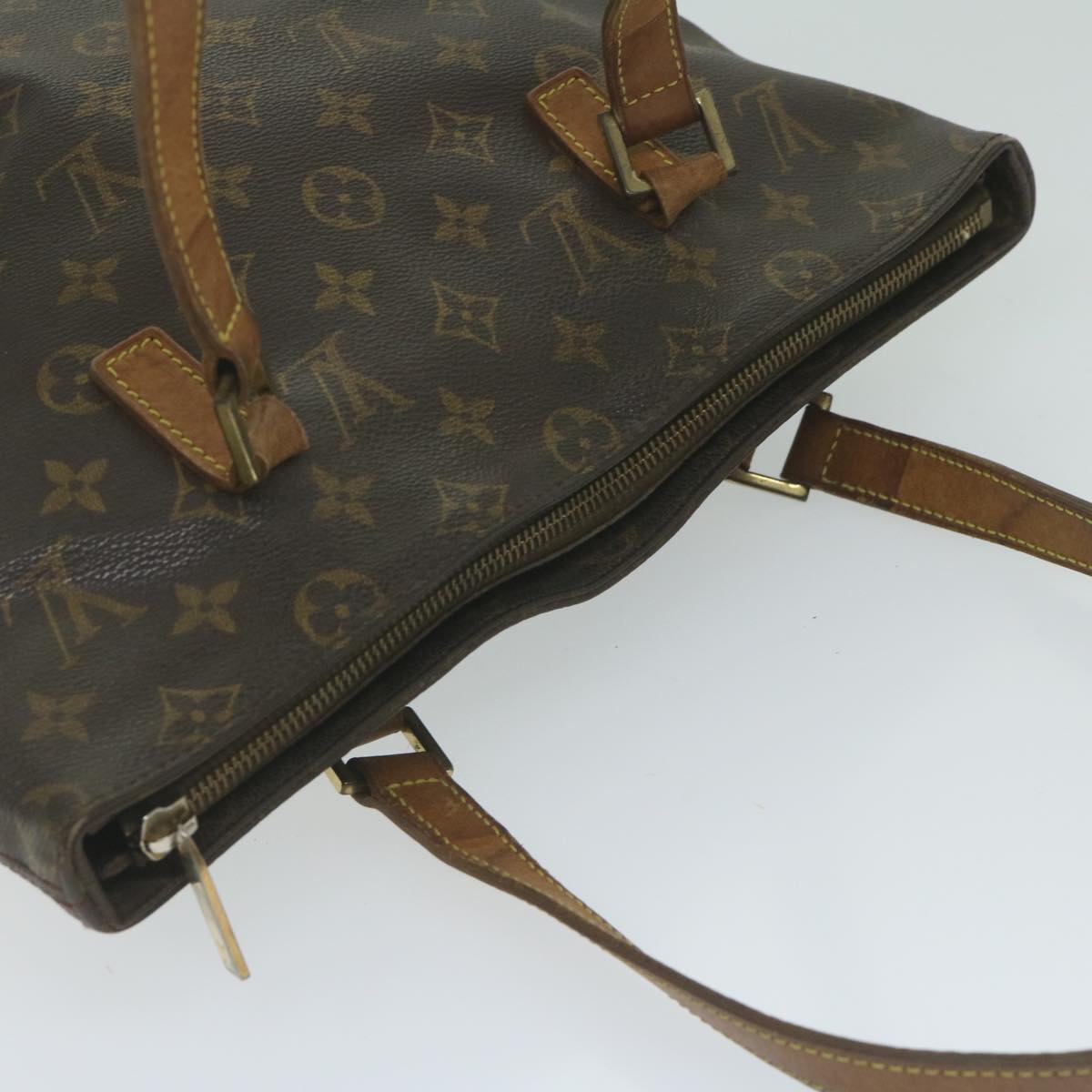 LOUIS VUITTON Monogram Cabas Piano Tote Bag M51148 LV Auth 62948