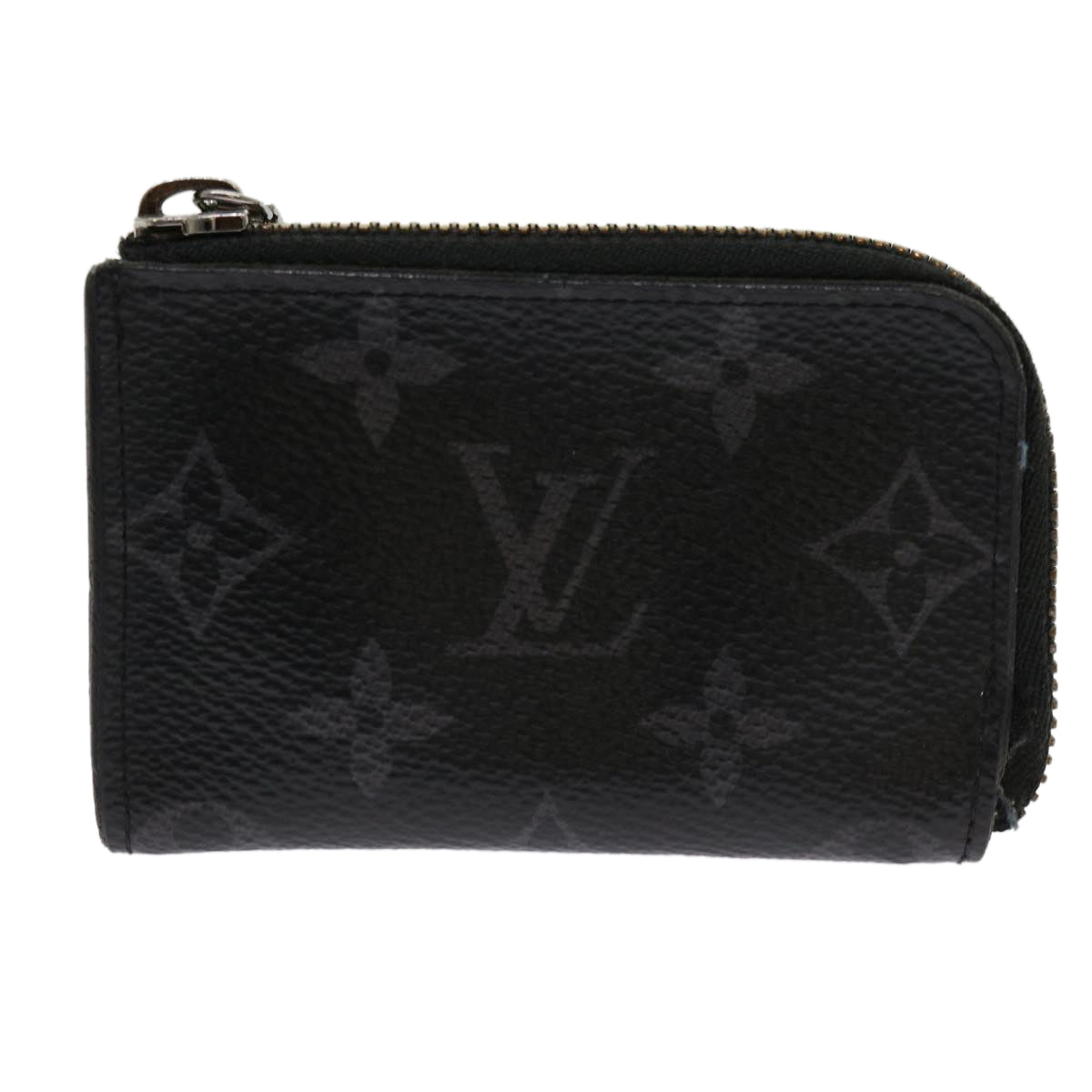 LOUIS VUITTON Monogram Eclipse Porte monnaie Jour Coin Purse M63536 Auth 62954