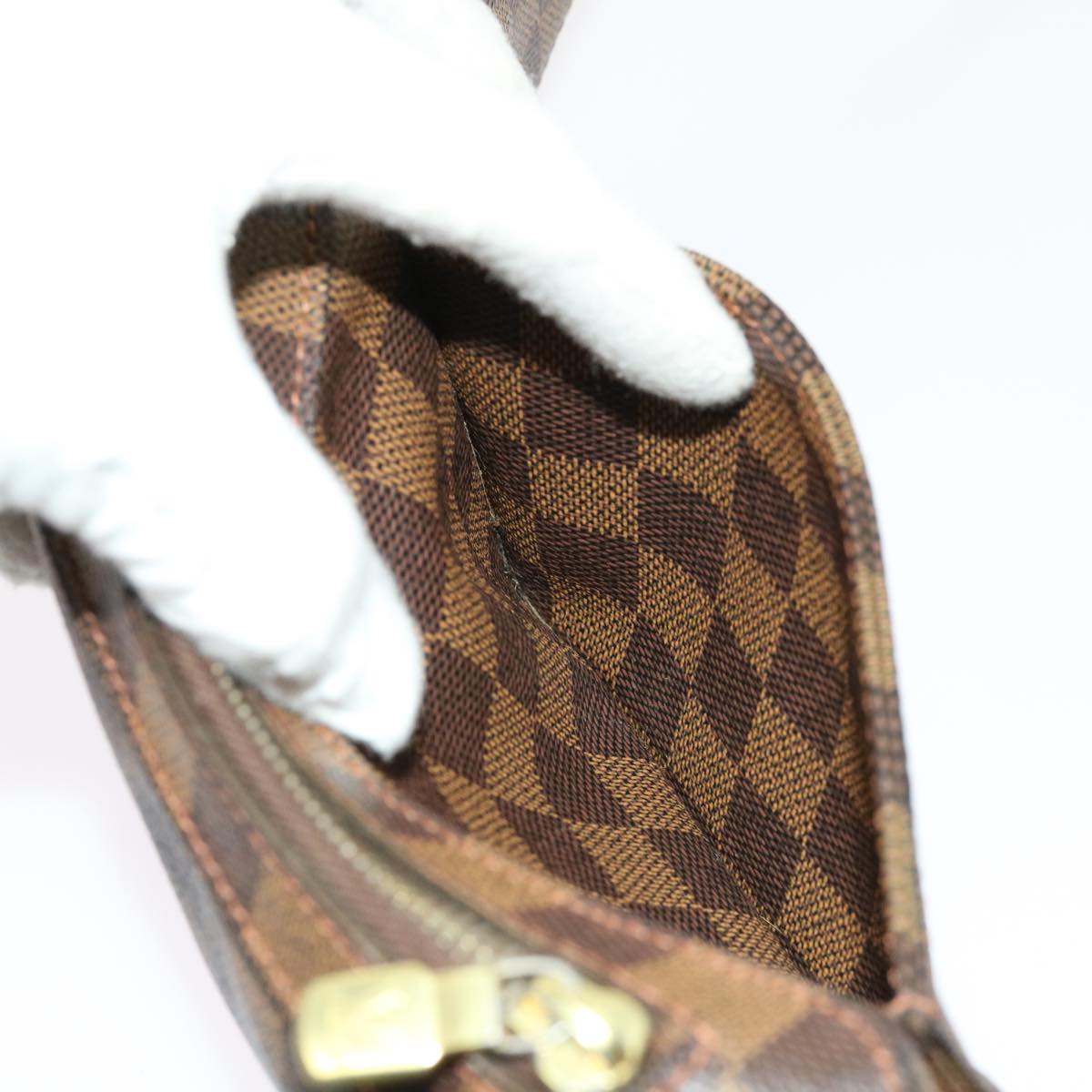 LOUIS VUITTON Damier Ebene Geronimos Shoulder Bag N51994 LV Auth 62980