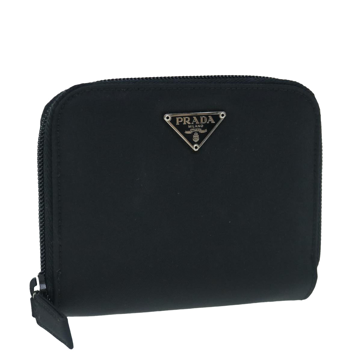 PRADA Wallet Nylon Black Auth 62990