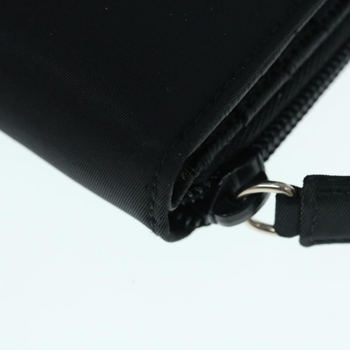 PRADA Wallet Nylon Black Auth 62990