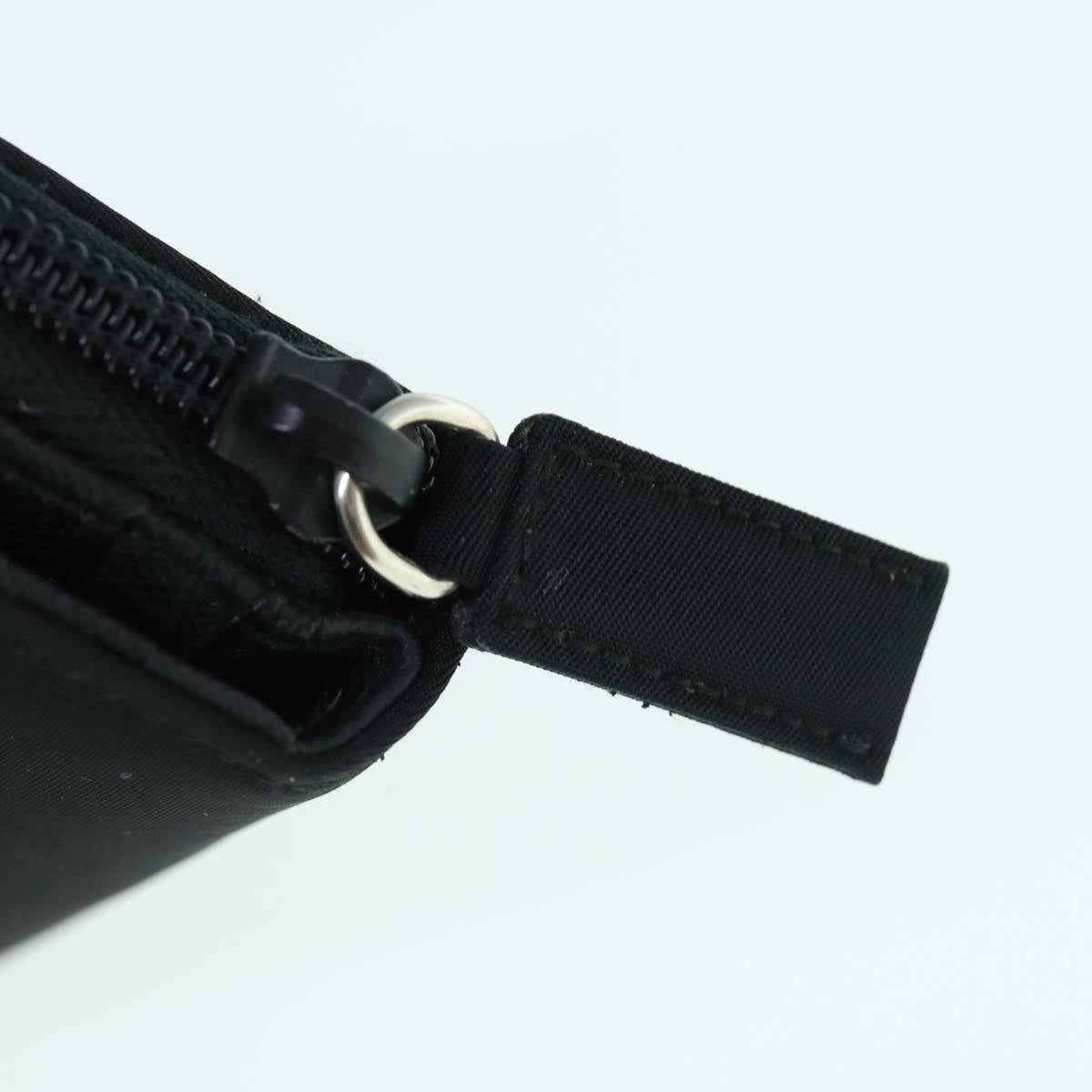 PRADA Wallet Nylon Black Auth 62990