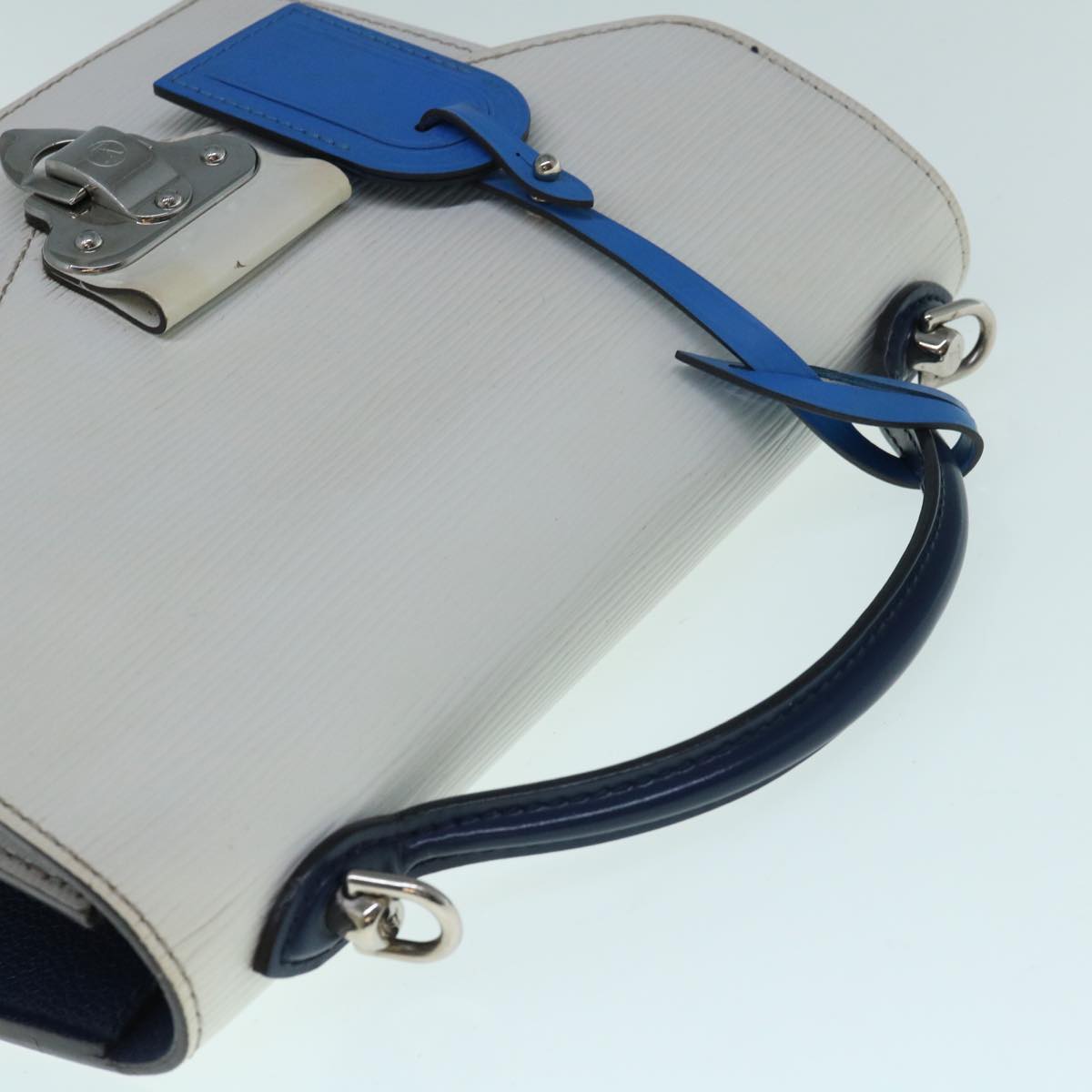 LOUIS VUITTON Epi Neo Monceau Shoulder Bag 2way White Blue M55392 LV Auth 62996A