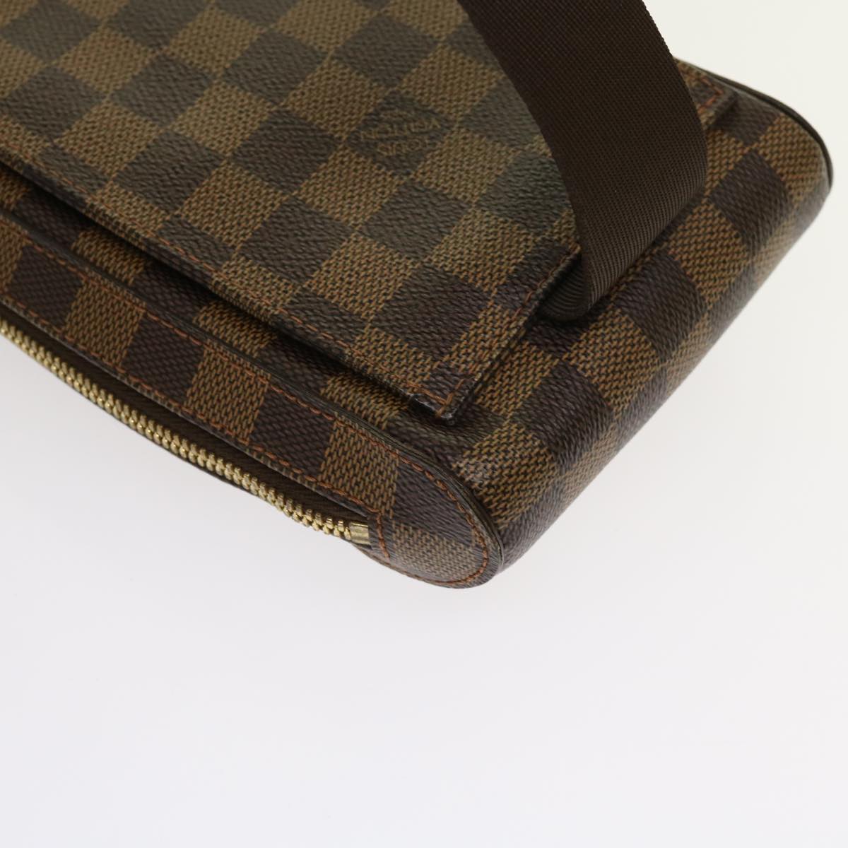 LOUIS VUITTON Damier Ebene Geronimos Shoulder Bag N51994 LV Auth 62998A