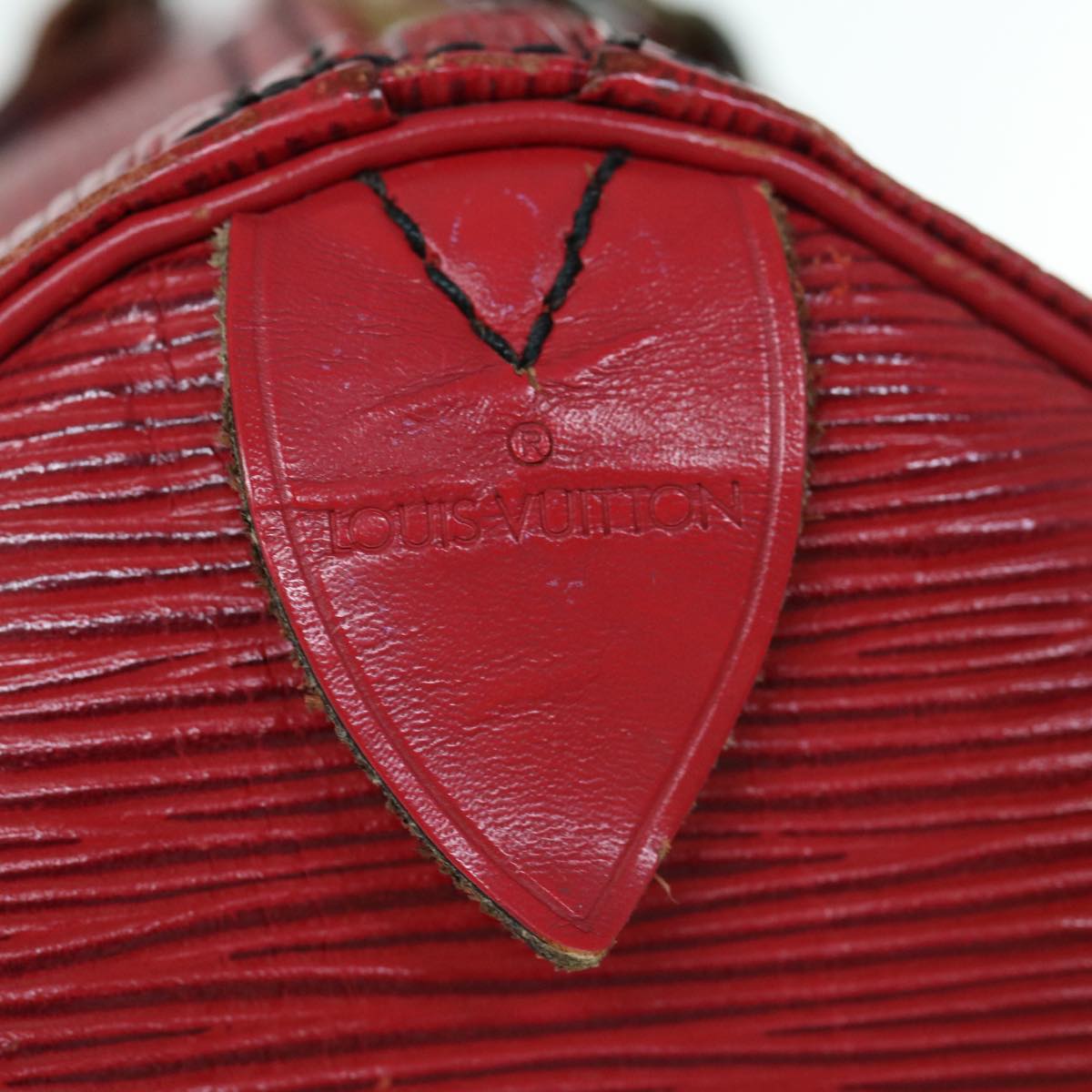 LOUIS VUITTON Epi Speedy 30 Hand Bag Castilian Red M43007 LV Auth 63023