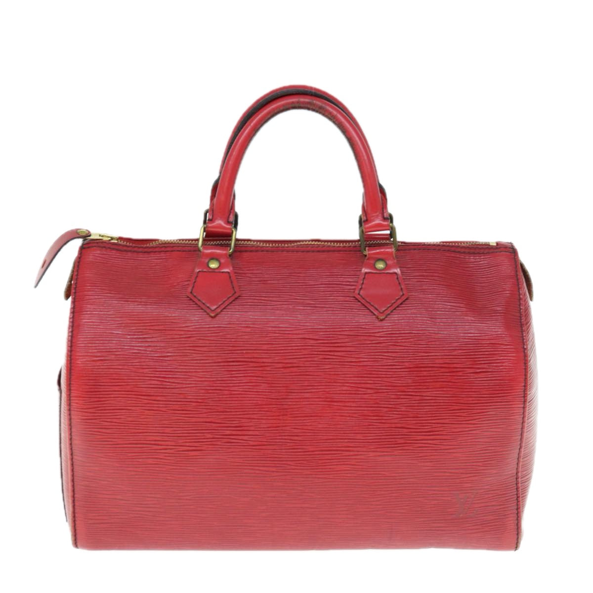 LOUIS VUITTON Epi Speedy 30 Hand Bag Castilian Red M43007 LV Auth 63023