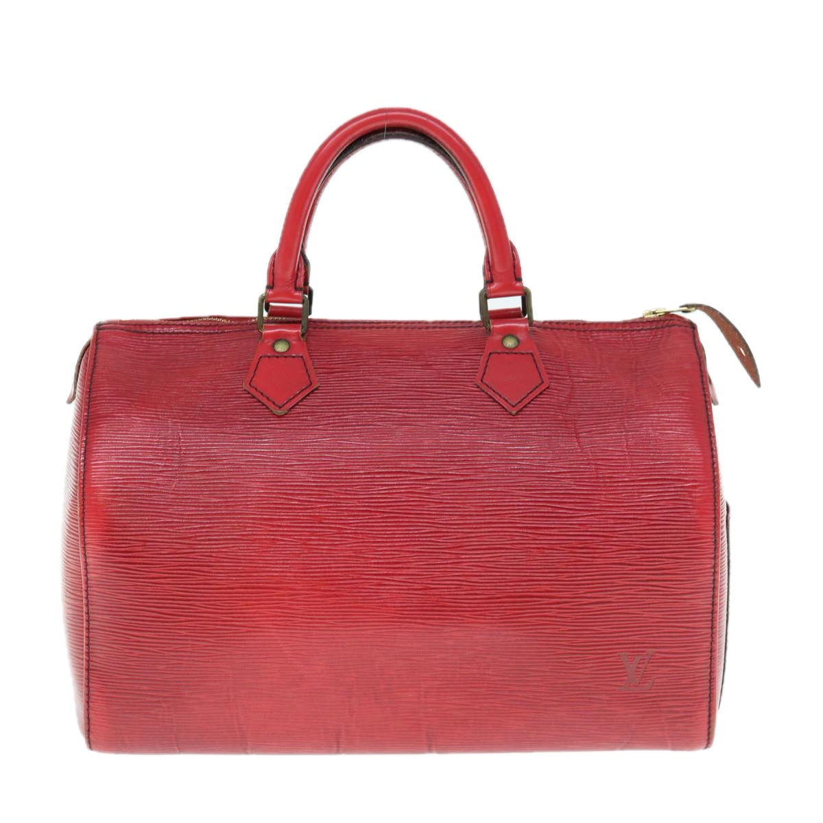 LOUIS VUITTON Epi Speedy 30 Hand Bag Castilian Red M43007 LV Auth 63023