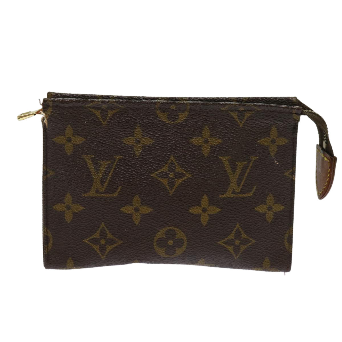 LOUIS VUITTON Monogram Poche Toilette 15 Pouch M47546 LV Auth 63044