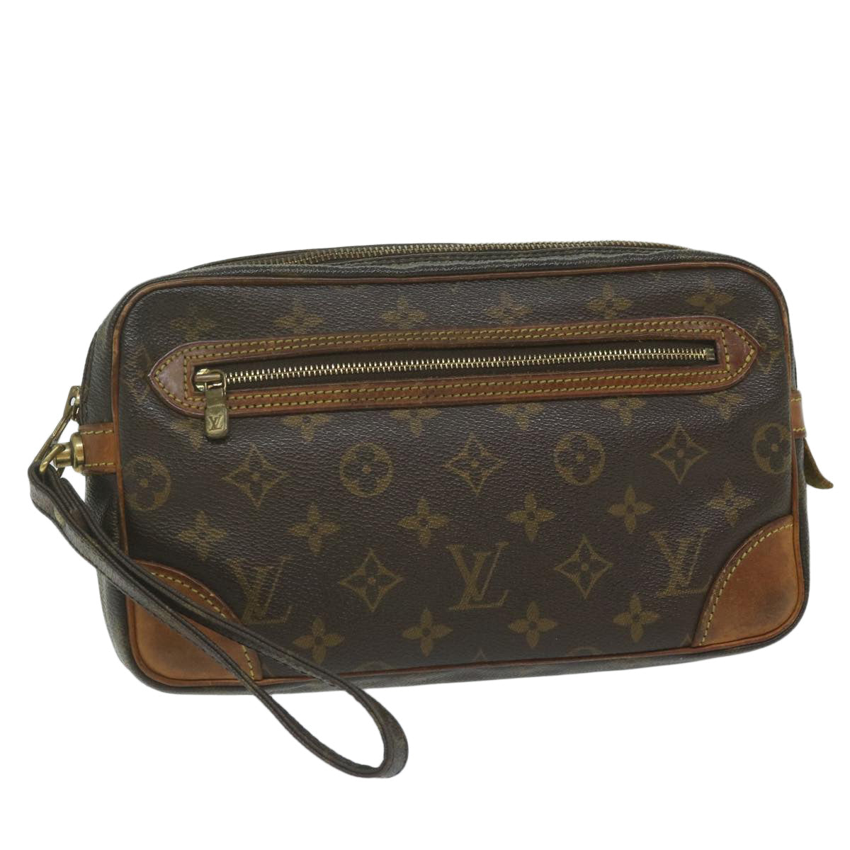 LOUIS VUITTON Monogram Marly Dragonne GM Clutch Bag M51825 LV Auth 63061