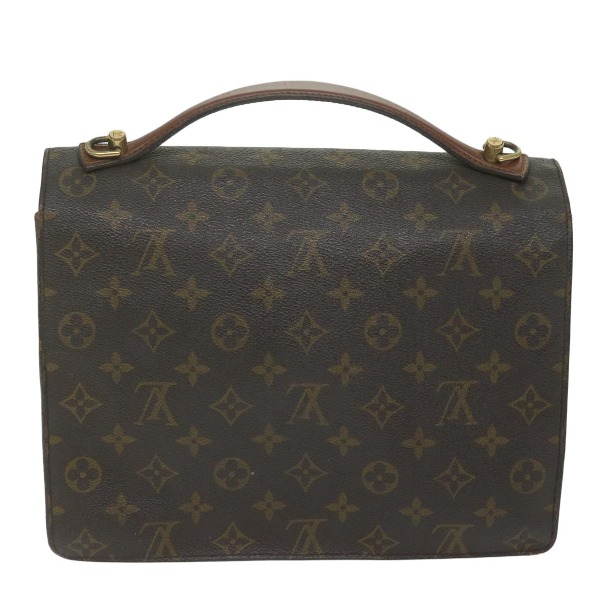 LOUIS VUITTON Monogram Monceau 28 Hand Bag 2way M51185 LV Auth 63078