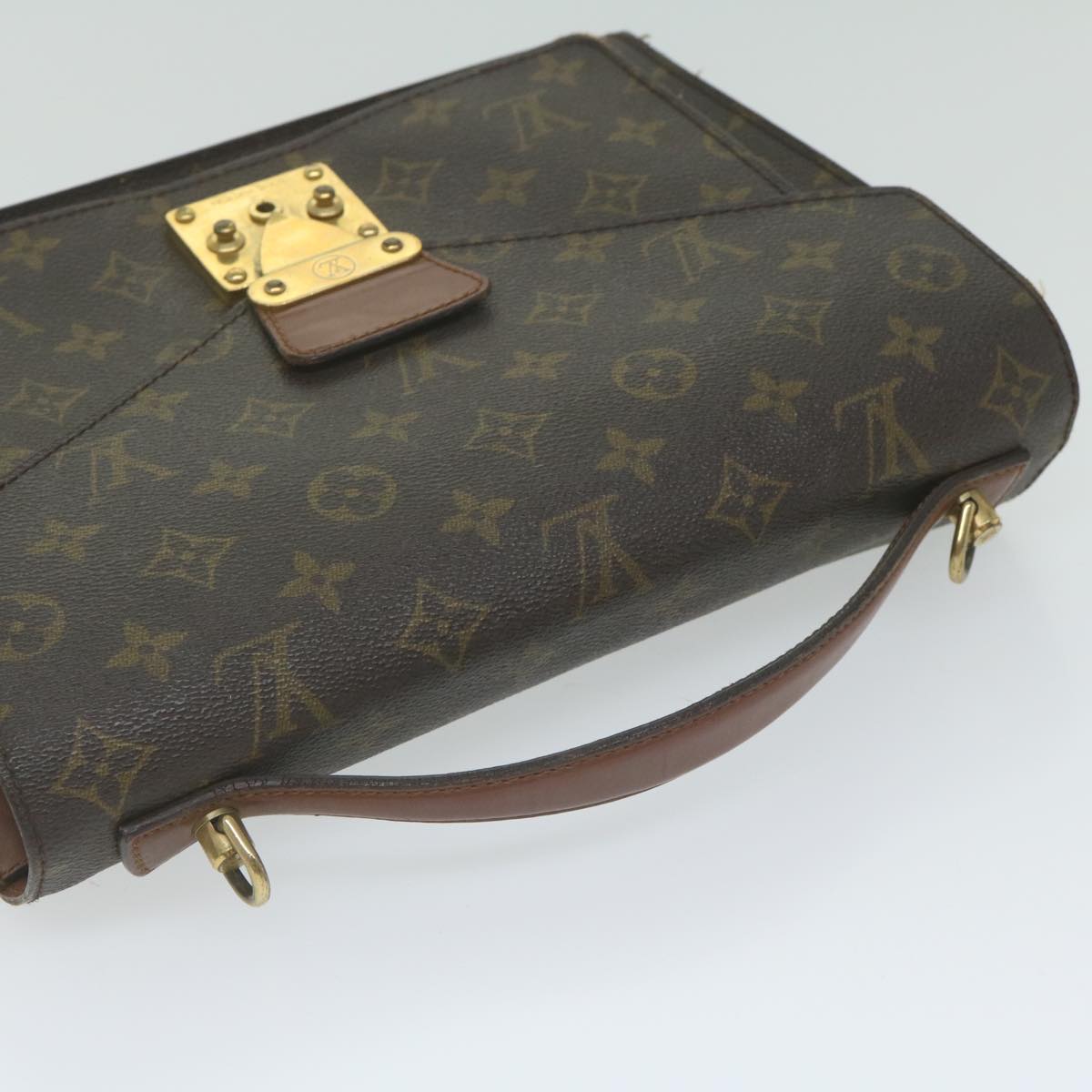 LOUIS VUITTON Monogram Monceau 28 Hand Bag 2way M51185 LV Auth 63078