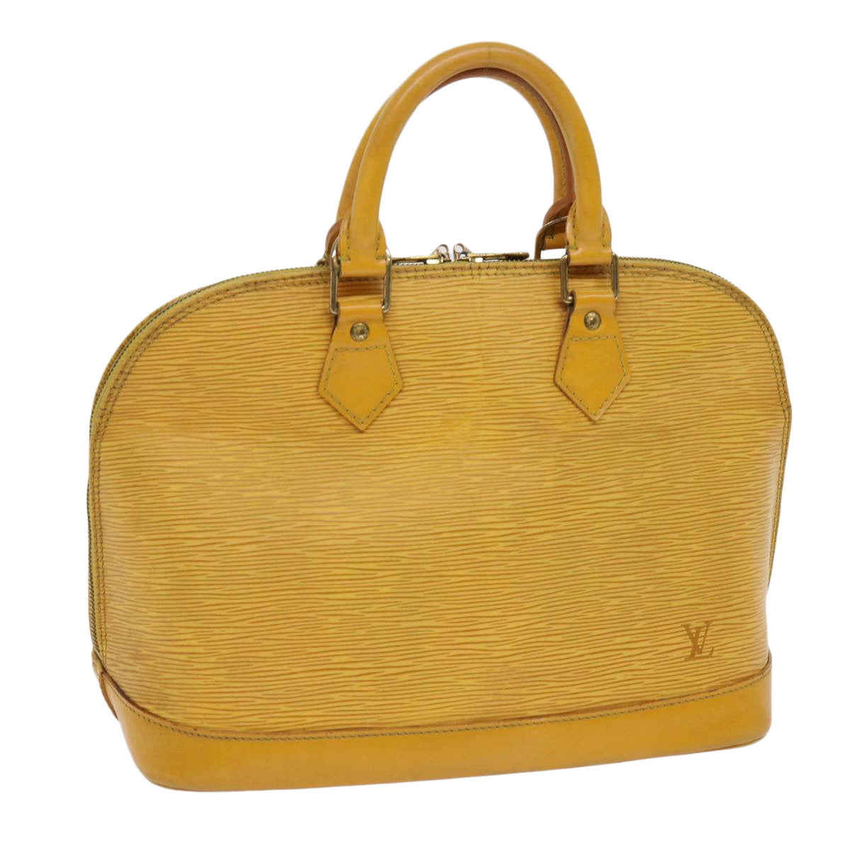 LOUIS VUITTON Epi Alma Hand Bag Tassili Yellow M52149 LV Auth 63105