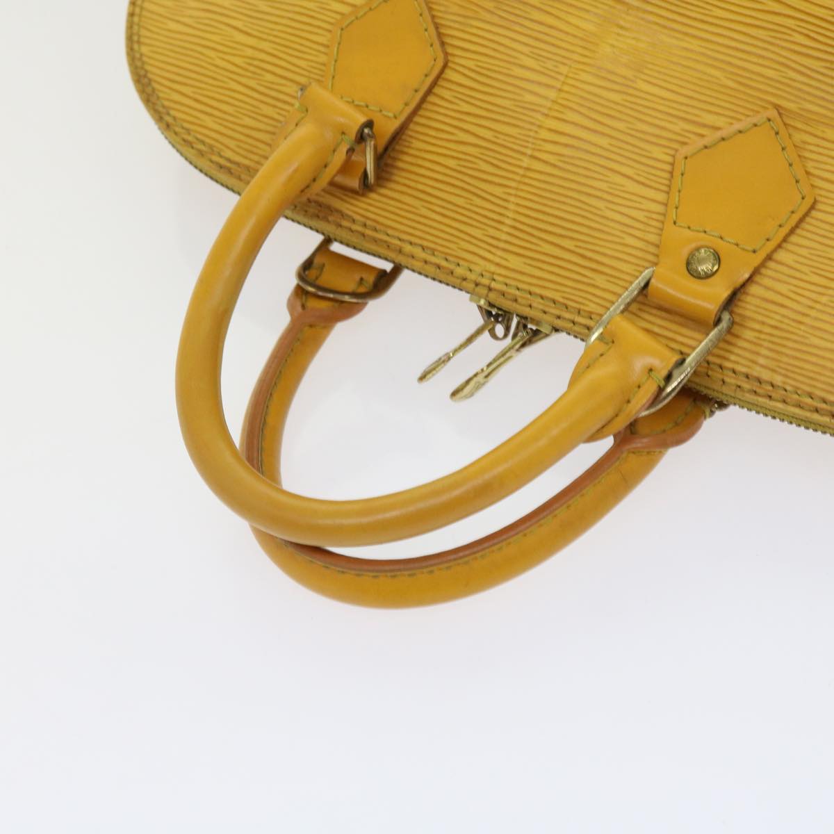 LOUIS VUITTON Epi Alma Hand Bag Tassili Yellow M52149 LV Auth 63105