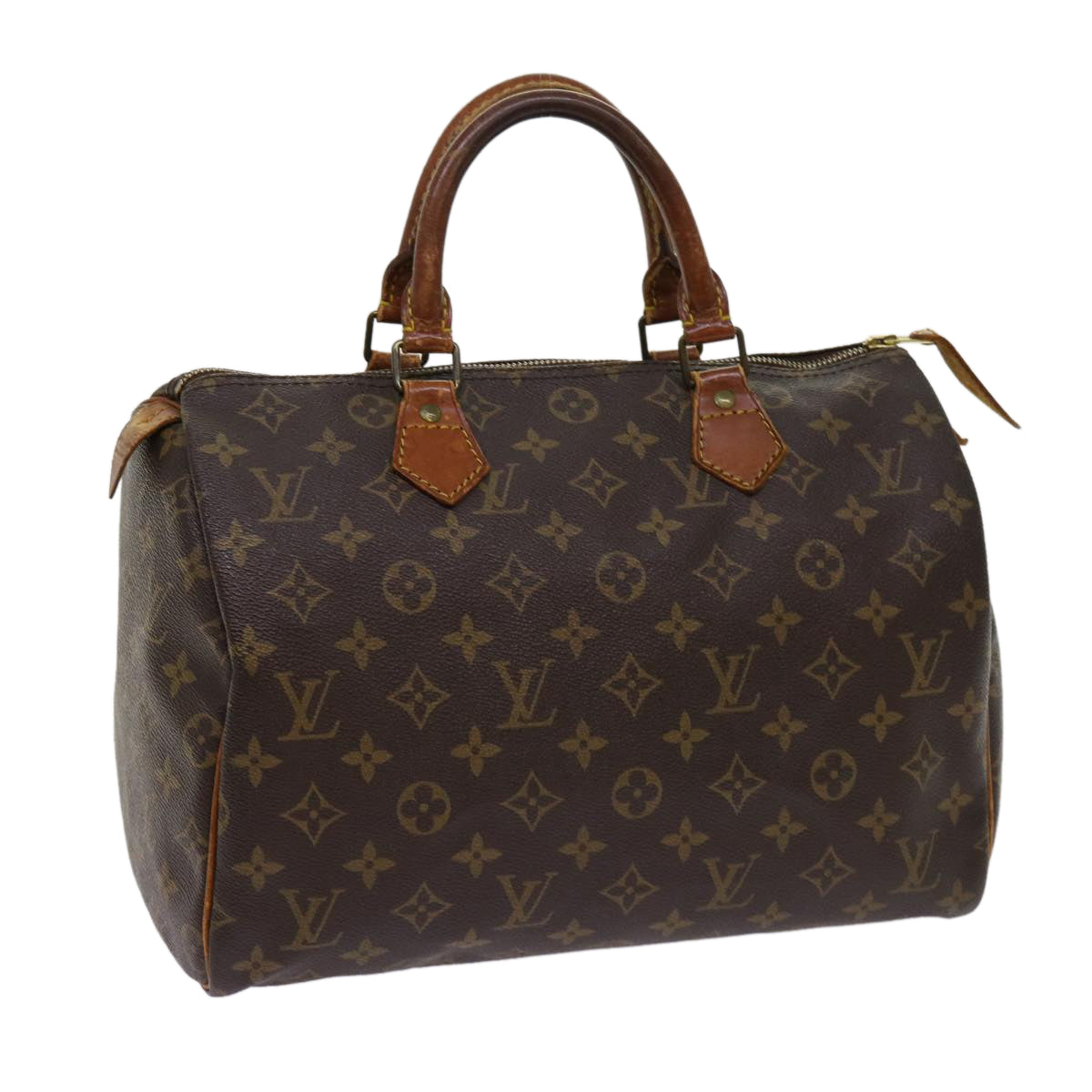 LOUIS VUITTON Monogram Speedy 30 Hand Bag M41526 LV Auth 63120