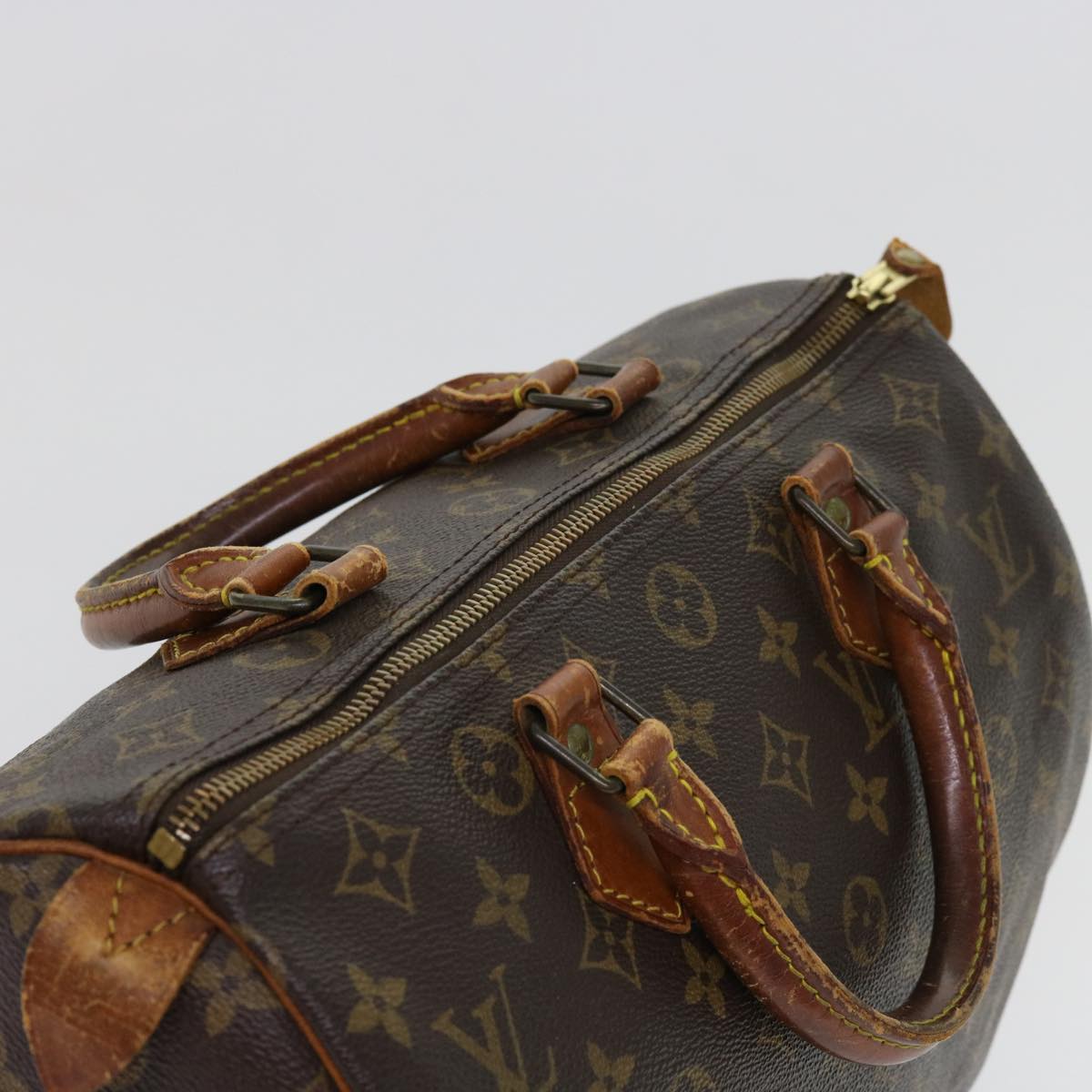 LOUIS VUITTON Monogram Speedy 30 Hand Bag M41526 LV Auth 63120