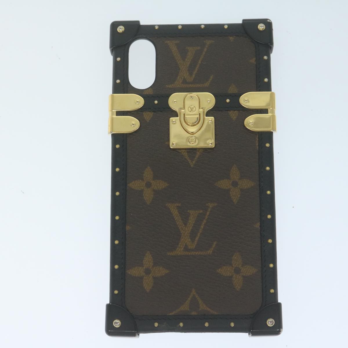 LOUIS VUITTON Monogram Monogram Reverse iPhoneX/Xs case 2Set LV Auth 63135